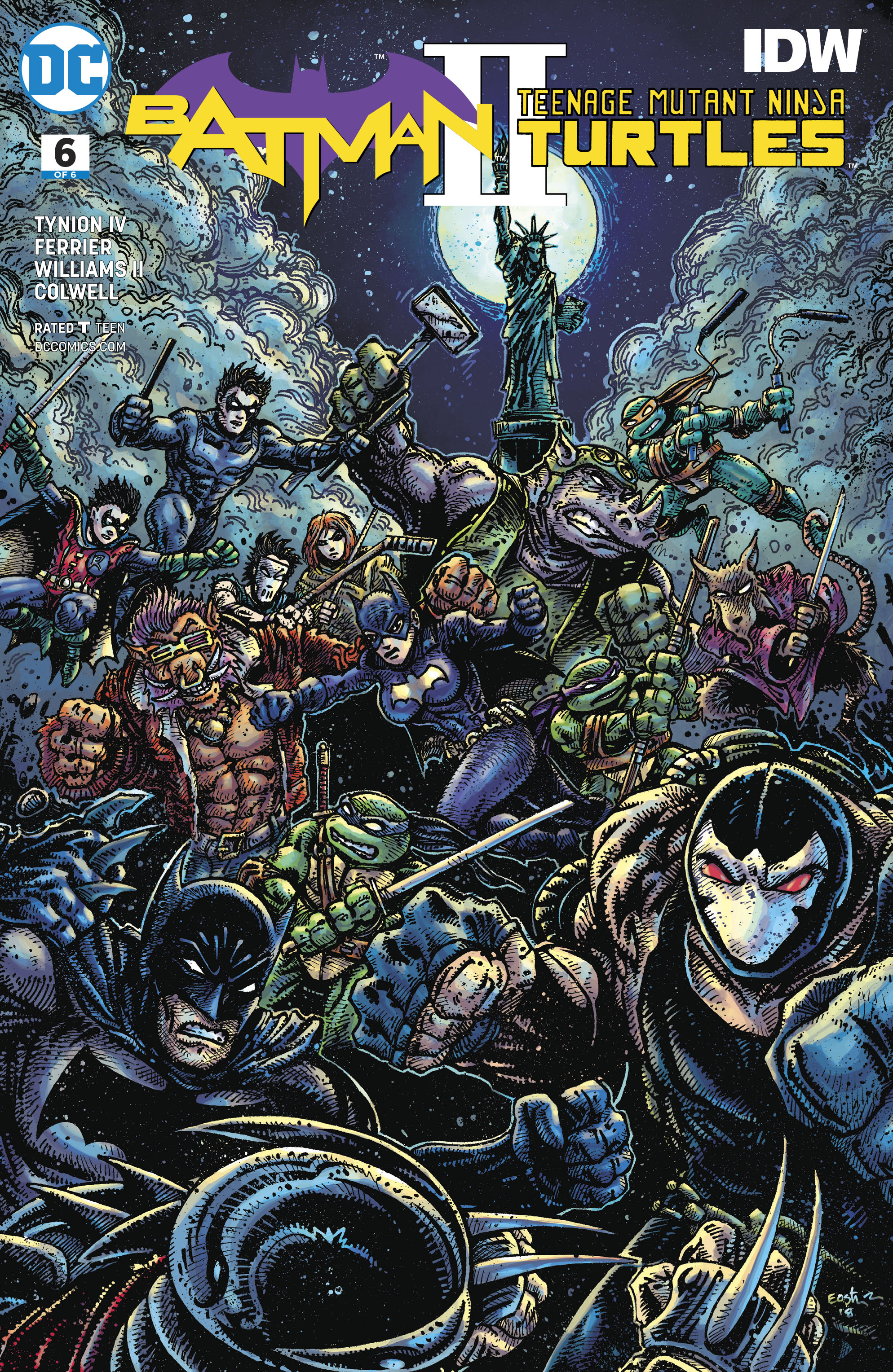 FEB180170 - BATMAN TEENAGE MUTANT NINJA TURTLES II #6 (OF 6) VAR ED -  Previews World