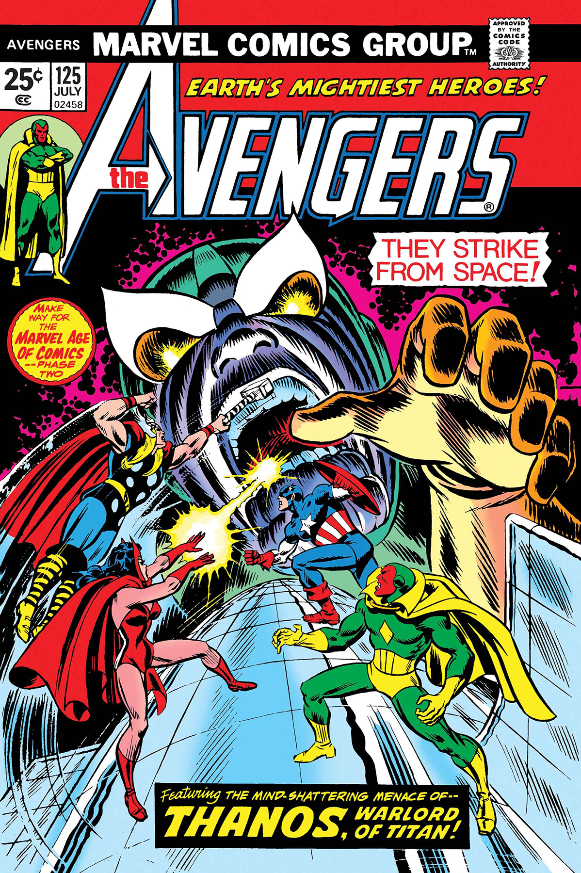 avengers vs thanos comic book