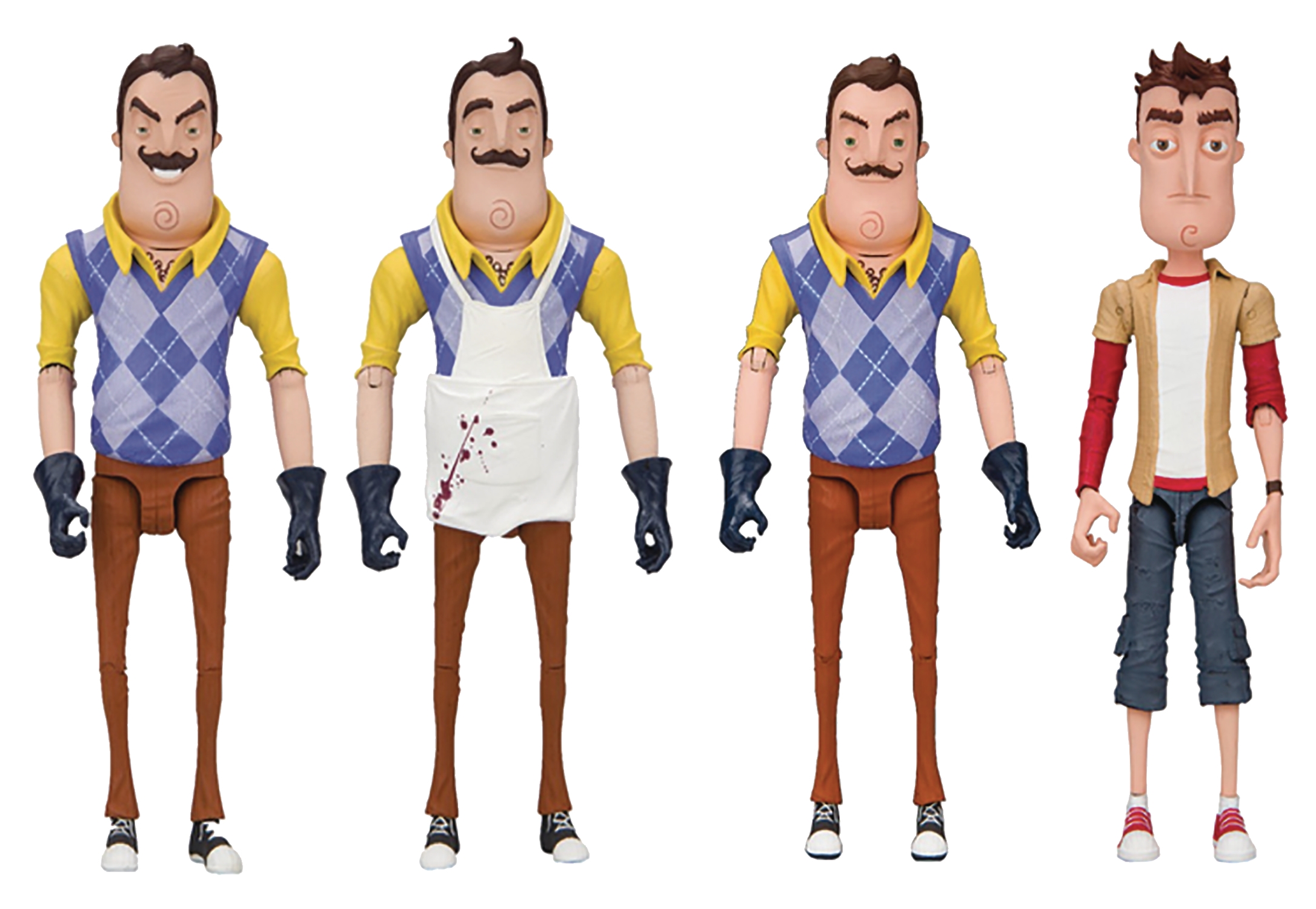 Hello neighbor mini deals figures