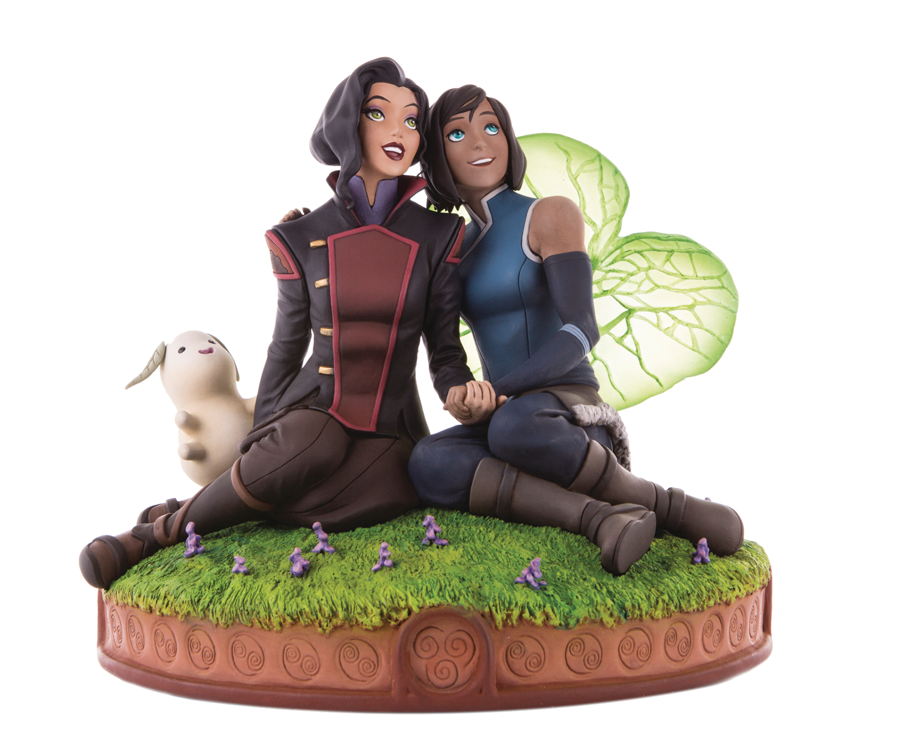 Korra and asami statue