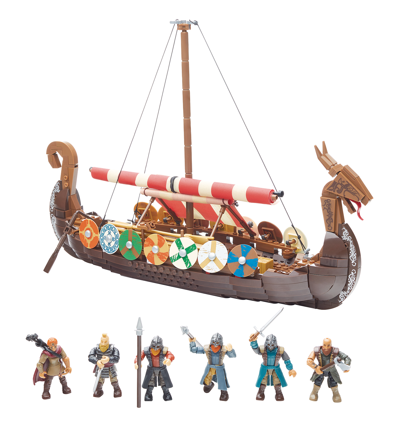 APR188059 MEGA CONSTRUX PRO BUILDER VIKING LONGSHIP CS Previews World