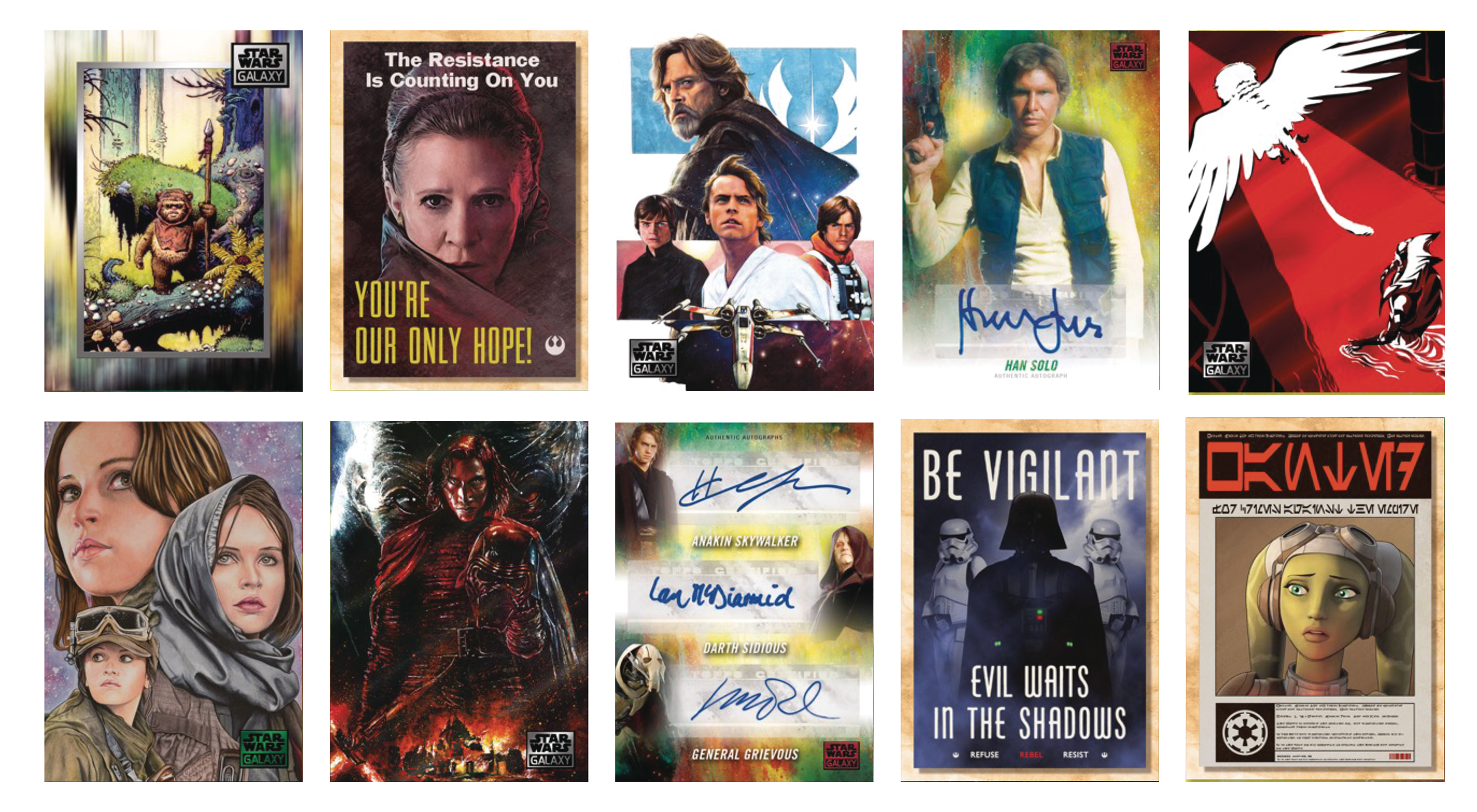 2018 topps star wars galaxy hobby box