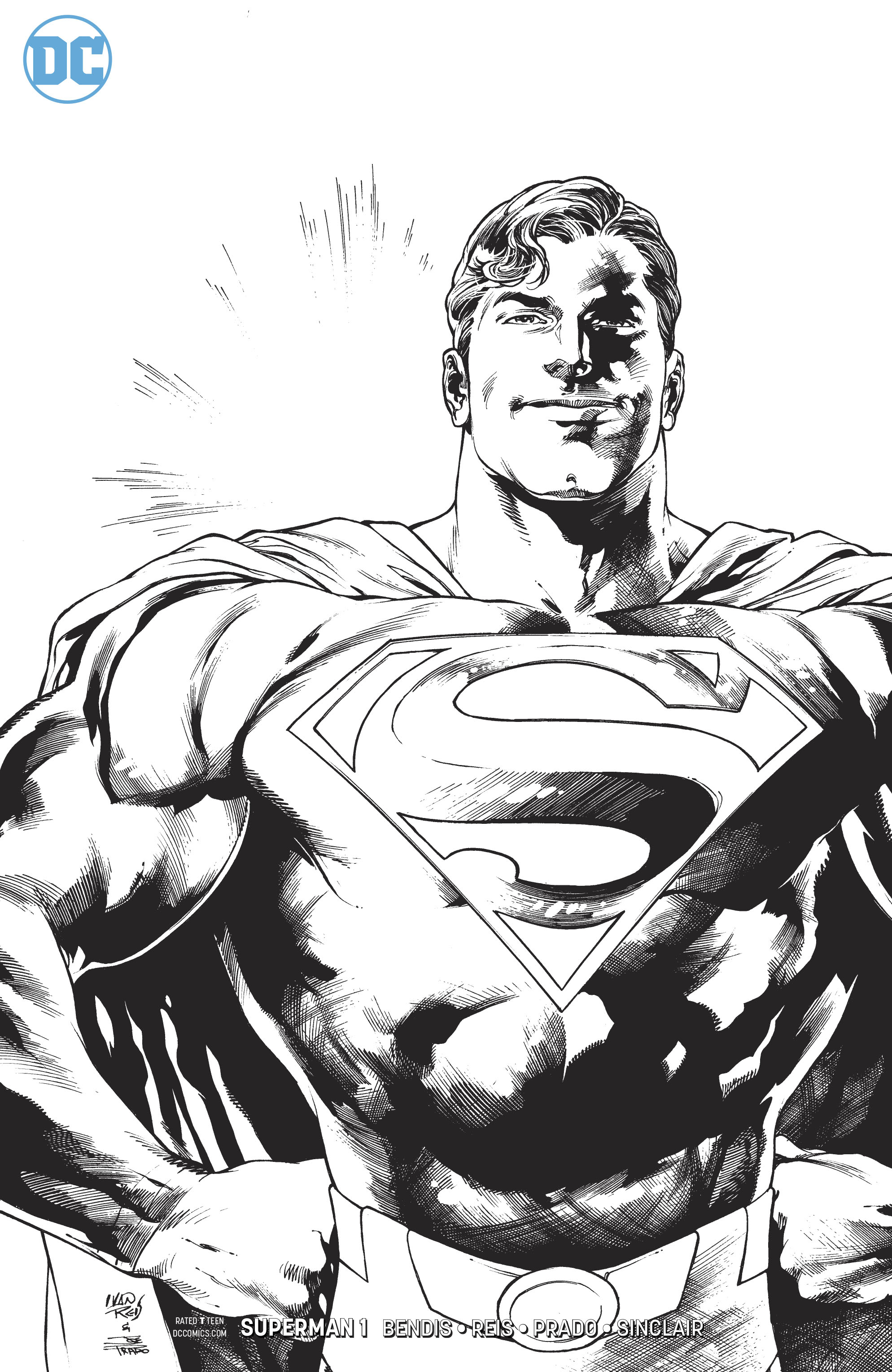 superman black and white logo