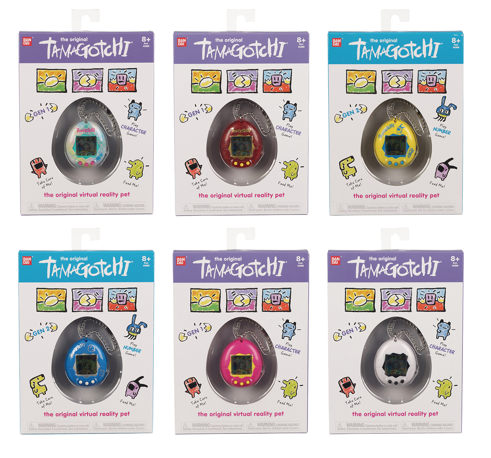 MAY188258 - ORIGINAL TAMAGOTCHI 8PC DISPLAY 2018 WAVE B - Previews World