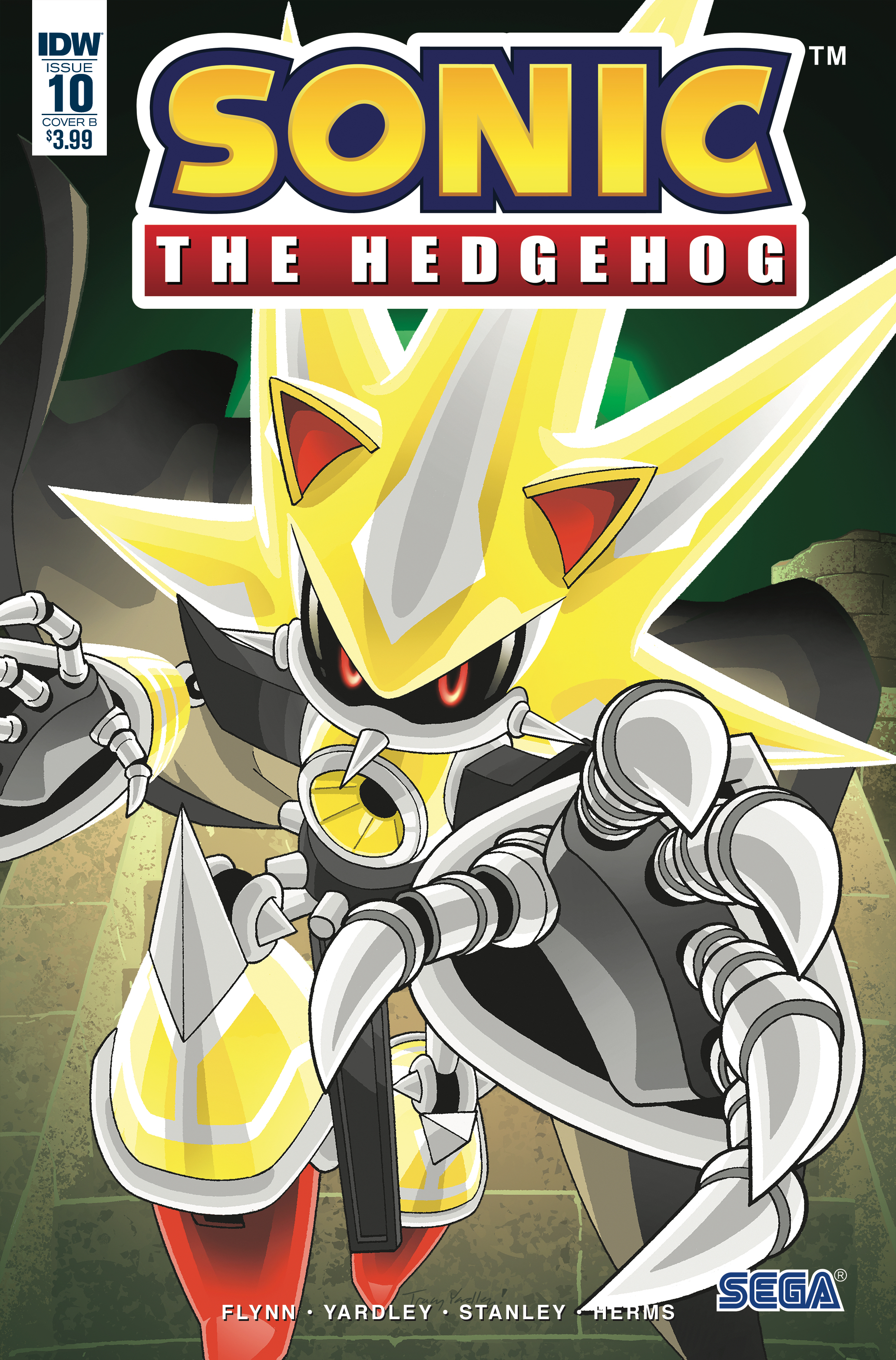 Sonic the Hedgehog 10 (IDW Publishing) Cover B by IdeaFan128 on