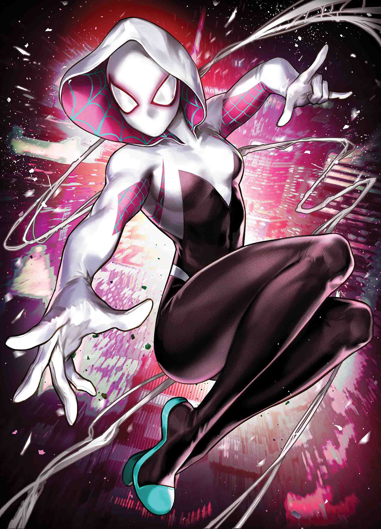 AUG180857 - SPIDER-GWEN GHOST SPIDER #1 SUJIN JO MARVEL BATTLE LINES VAR -  Previews World