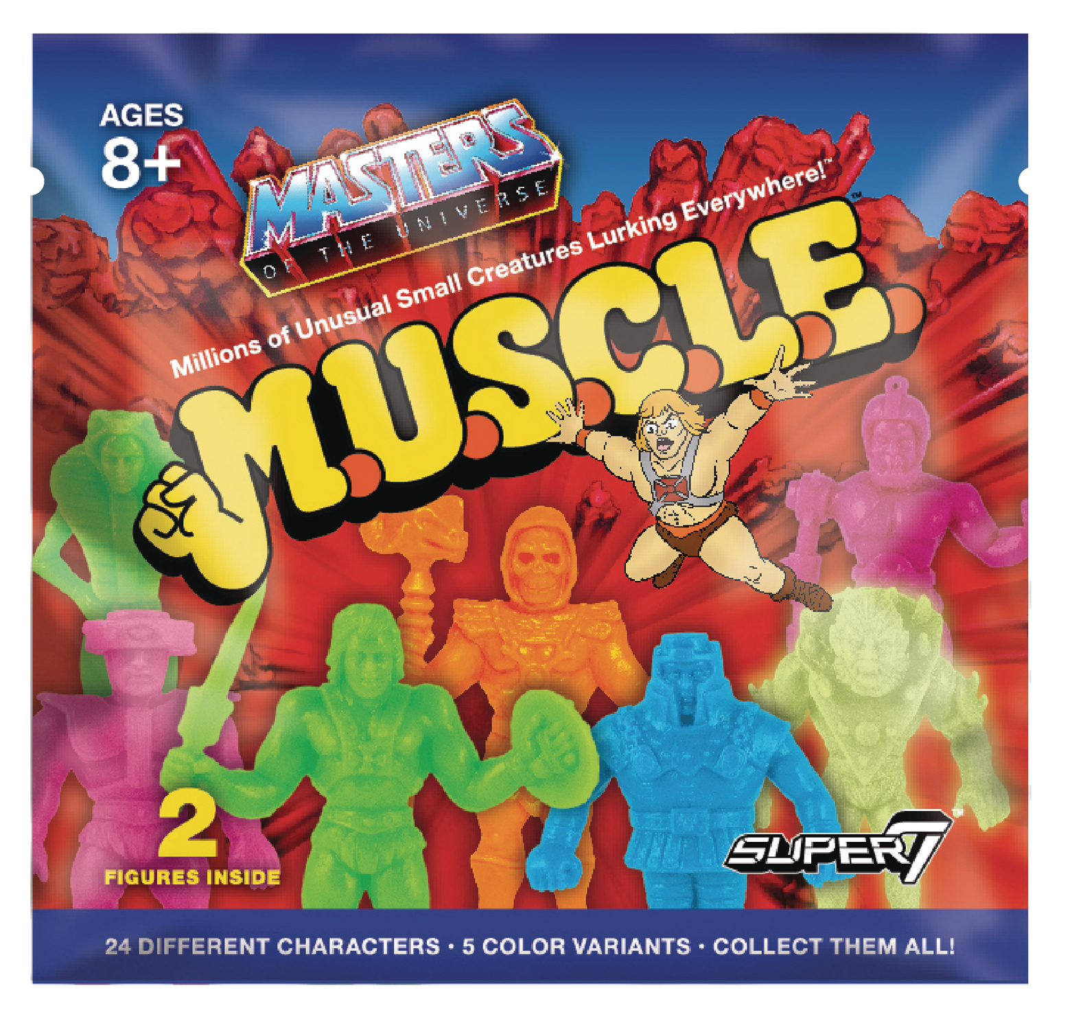 JUL188413 MASTERS OF THE UNIVERSE MUSCLE FIGURE BMB 36PC DIS