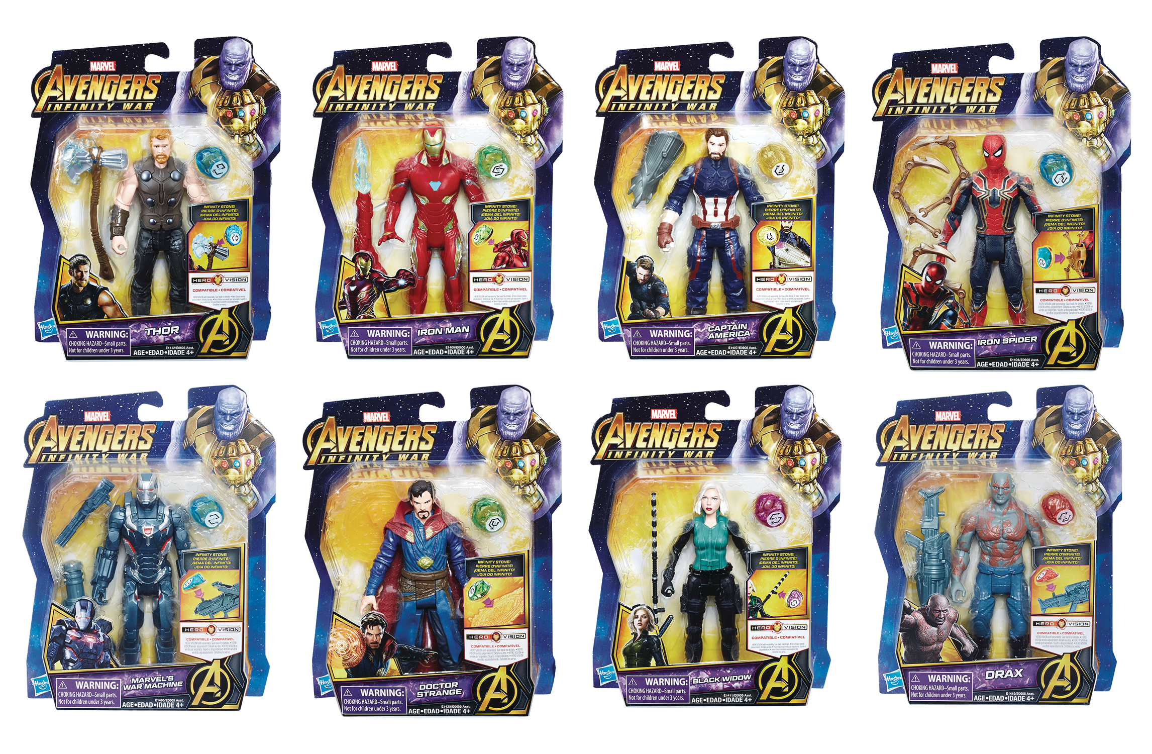 Infinity war figures with outlet stones