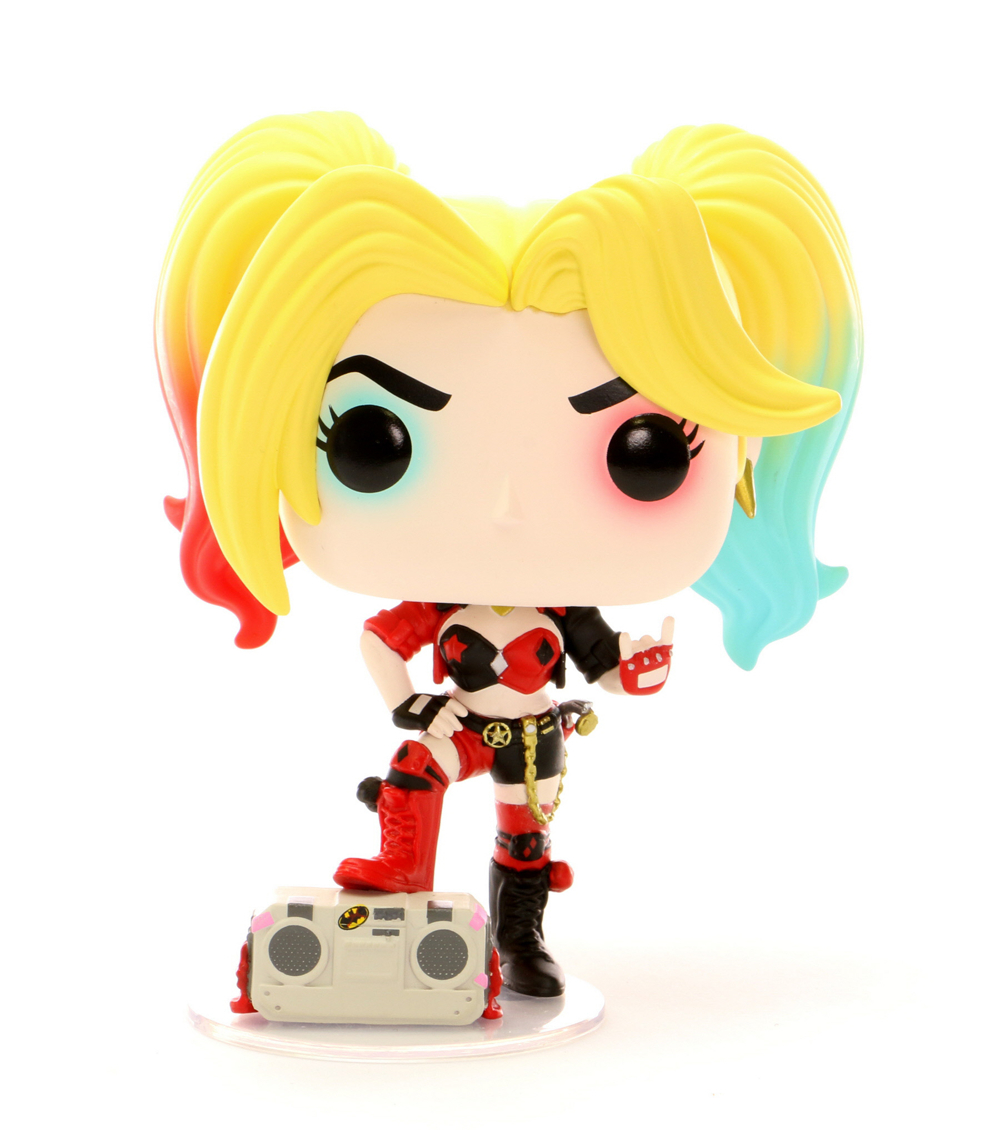 POP DC HEROES HARLEY QUINN W/BOOMBOX PX VINYL FIG