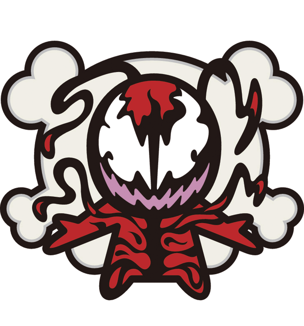 carnage spiderman logo clipart