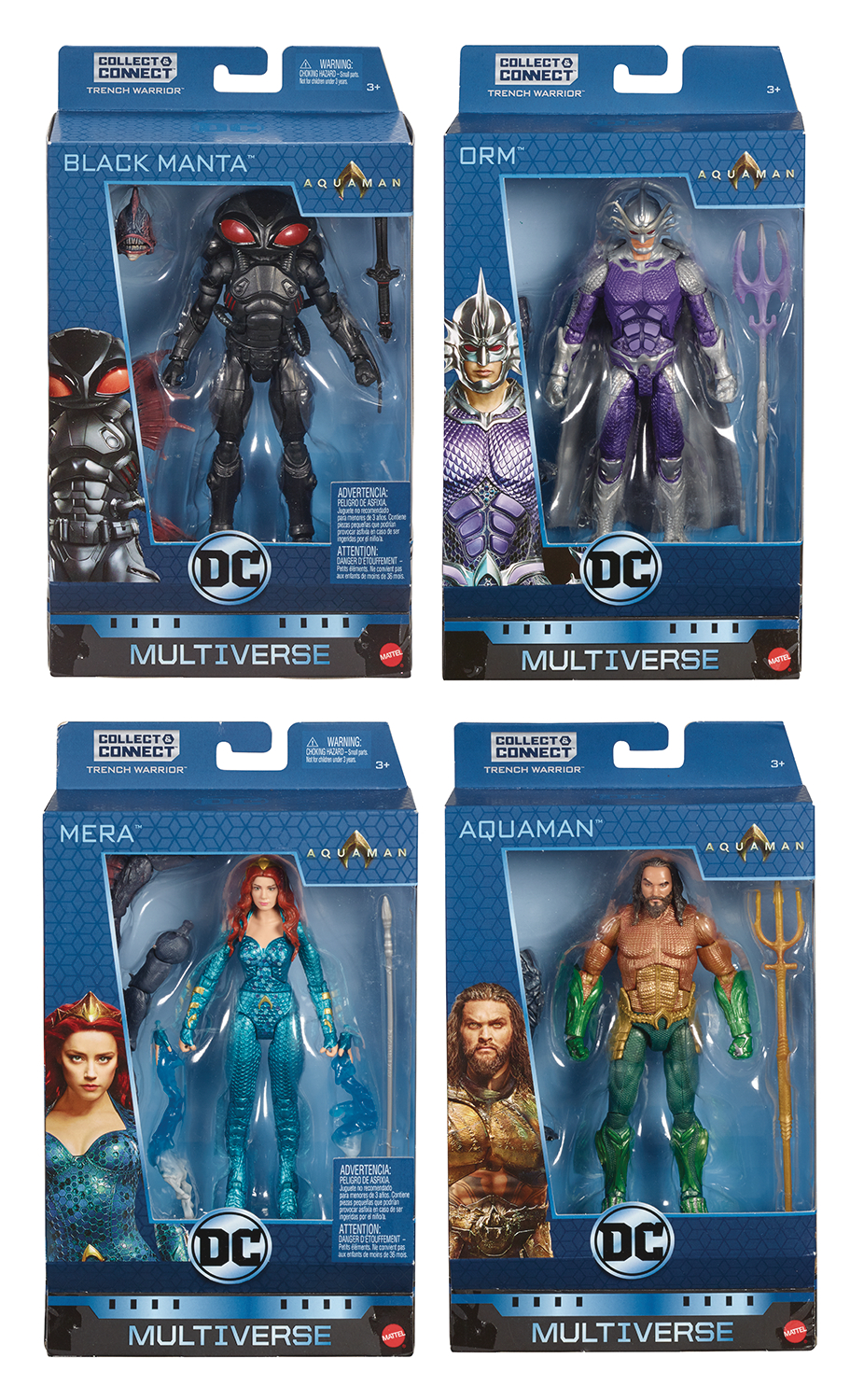 AQUAMAN MOVIE MULTIVERSE 6IN AF ASST