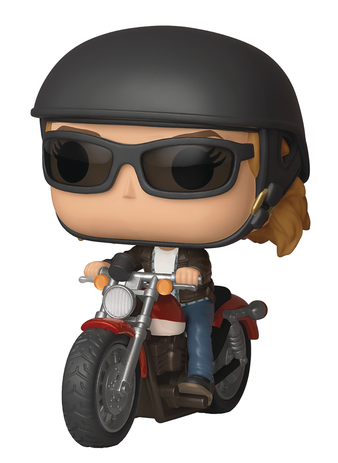 POP RIDES CAPTAIN MARVEL CAROL DANVERS ON MOTORCYCLE VIN FIG