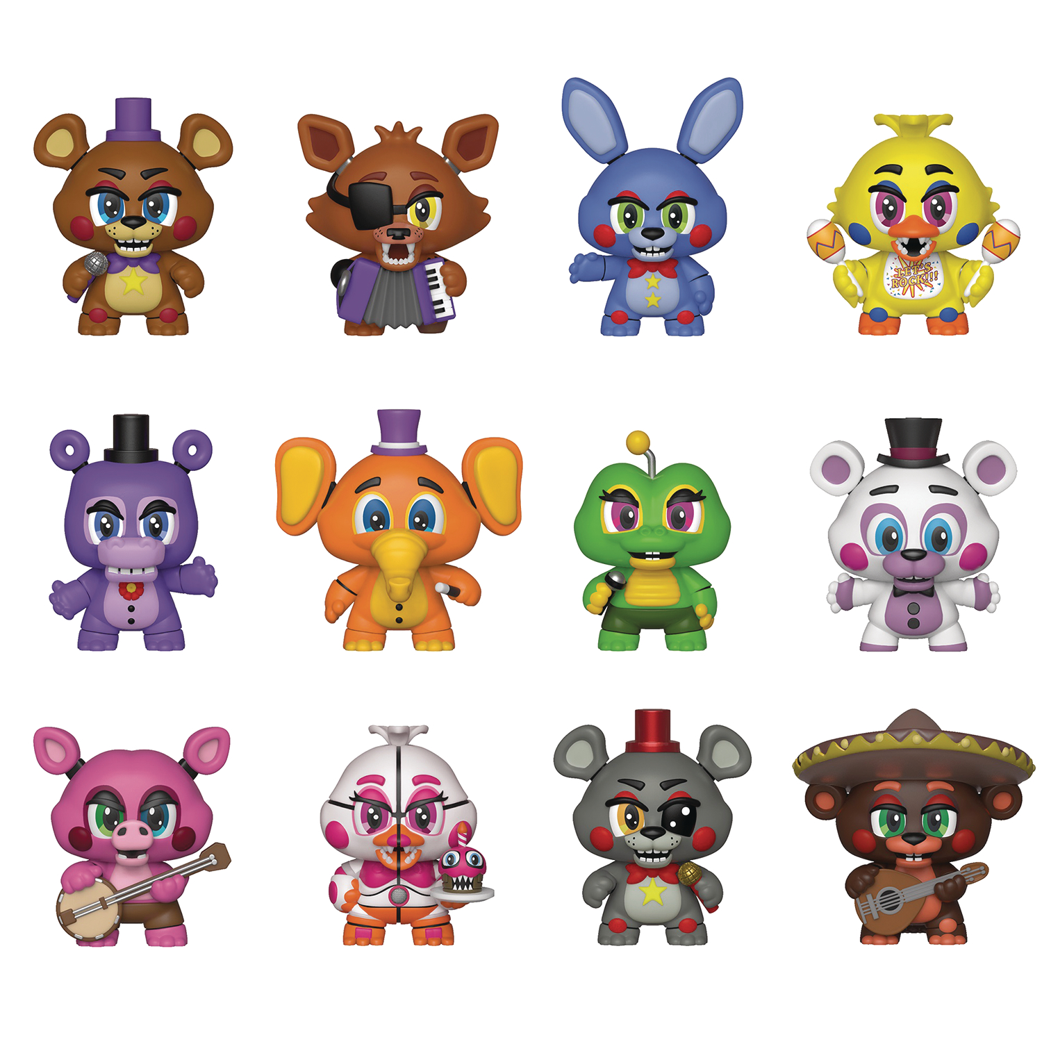 Nov1028 Mystery Minis Five Nights At Freddys 6 12pc Bmb Disp Previews World