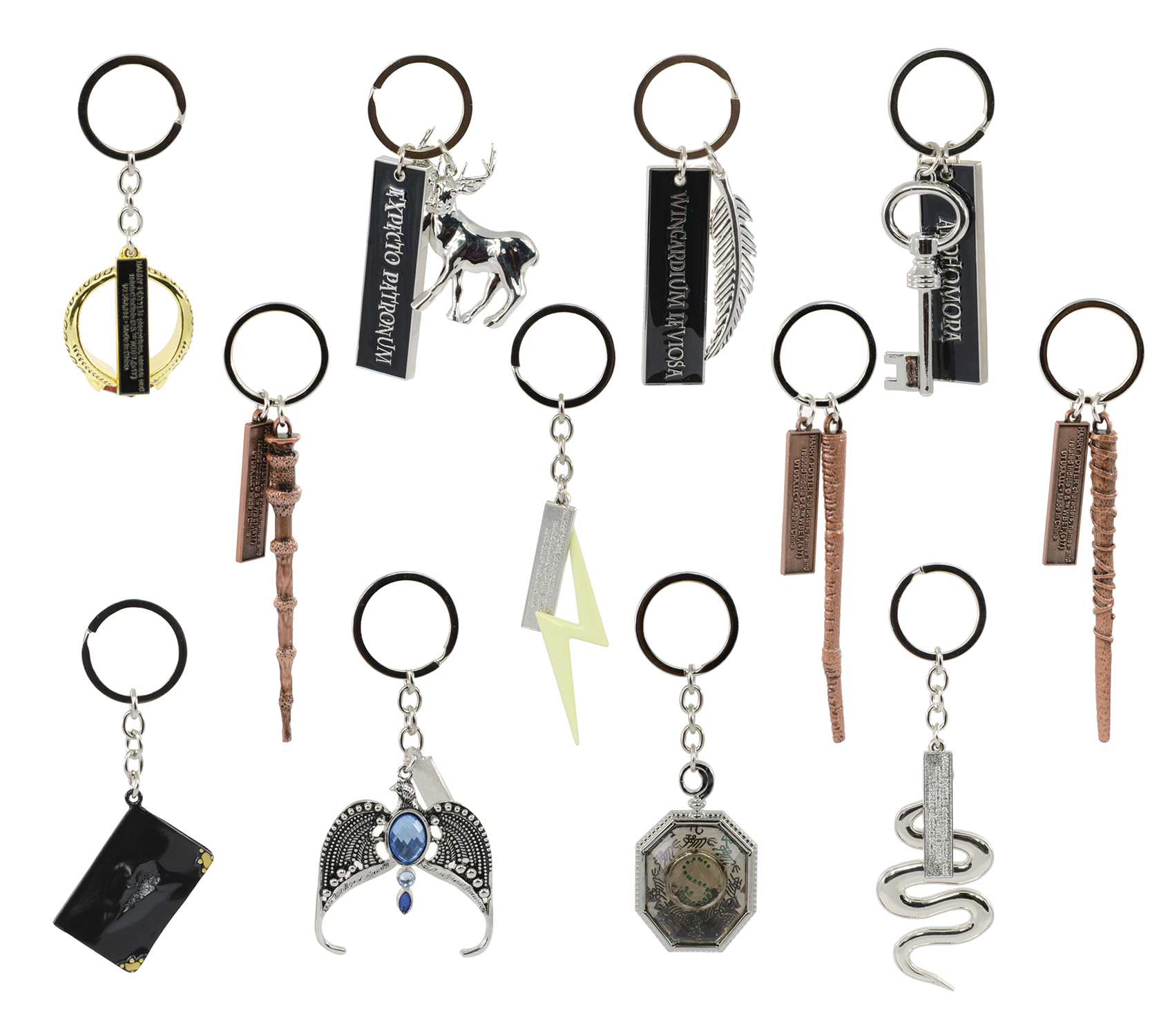 Silver Keyrings: Hermione Granger Magic Wand - Keyring