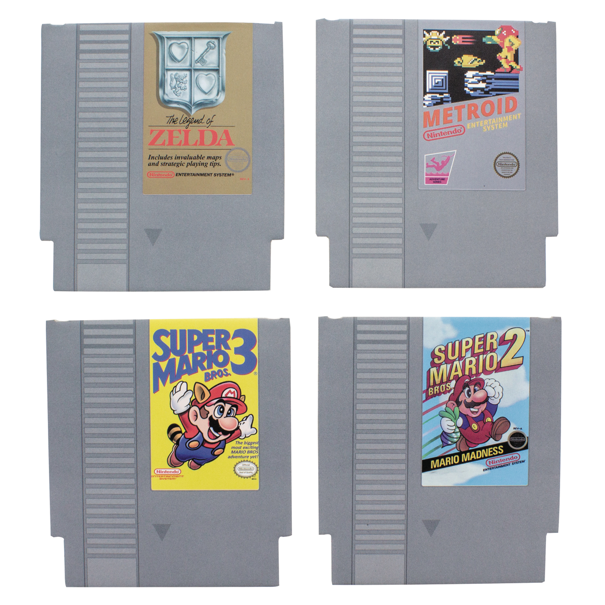 NES GAME CARTRIDGE COASTERS 8PK