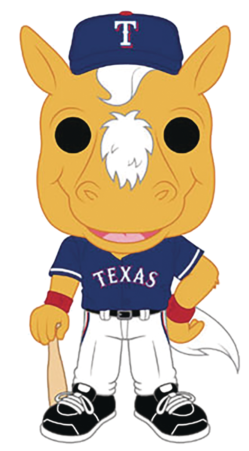 DEC188729 - POP MLB MASCOTS RANGERS CAPTAIN TEXAS VINYL FIG