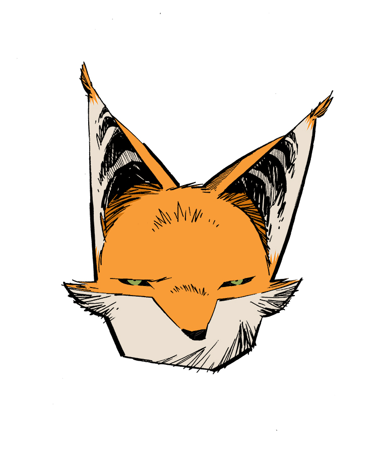 fox face drawing tumblr