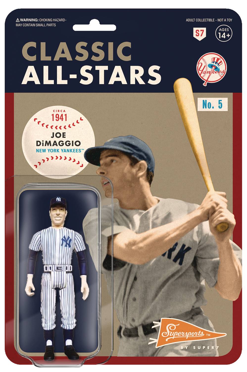 MLB CLASSICS JOE DIMAGGIO REACTION FIG