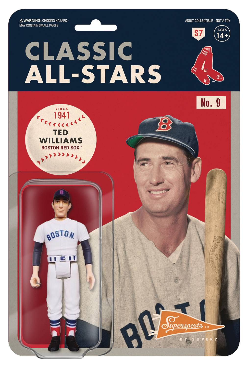MLB CLASSICS TED WILLIAMS REACTION FIG