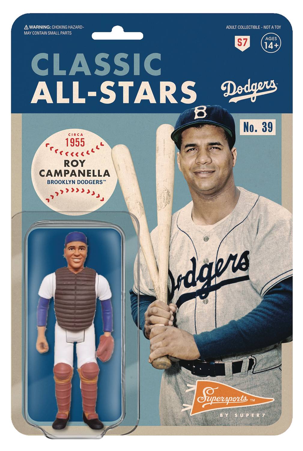  Jackie Robinson ReAction Figure by Super7 : MLB