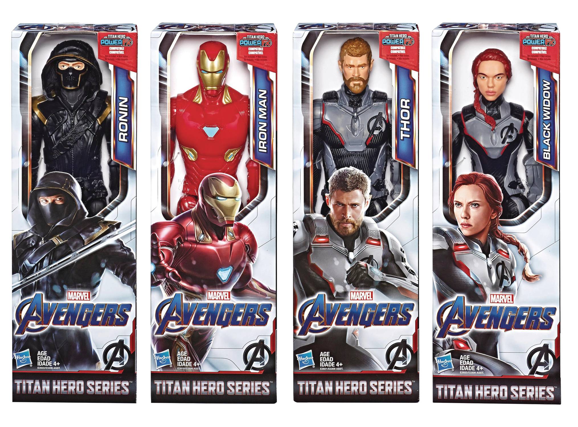 AVENGERS 4 TITAN HEROES 12IN AF ASST 201902