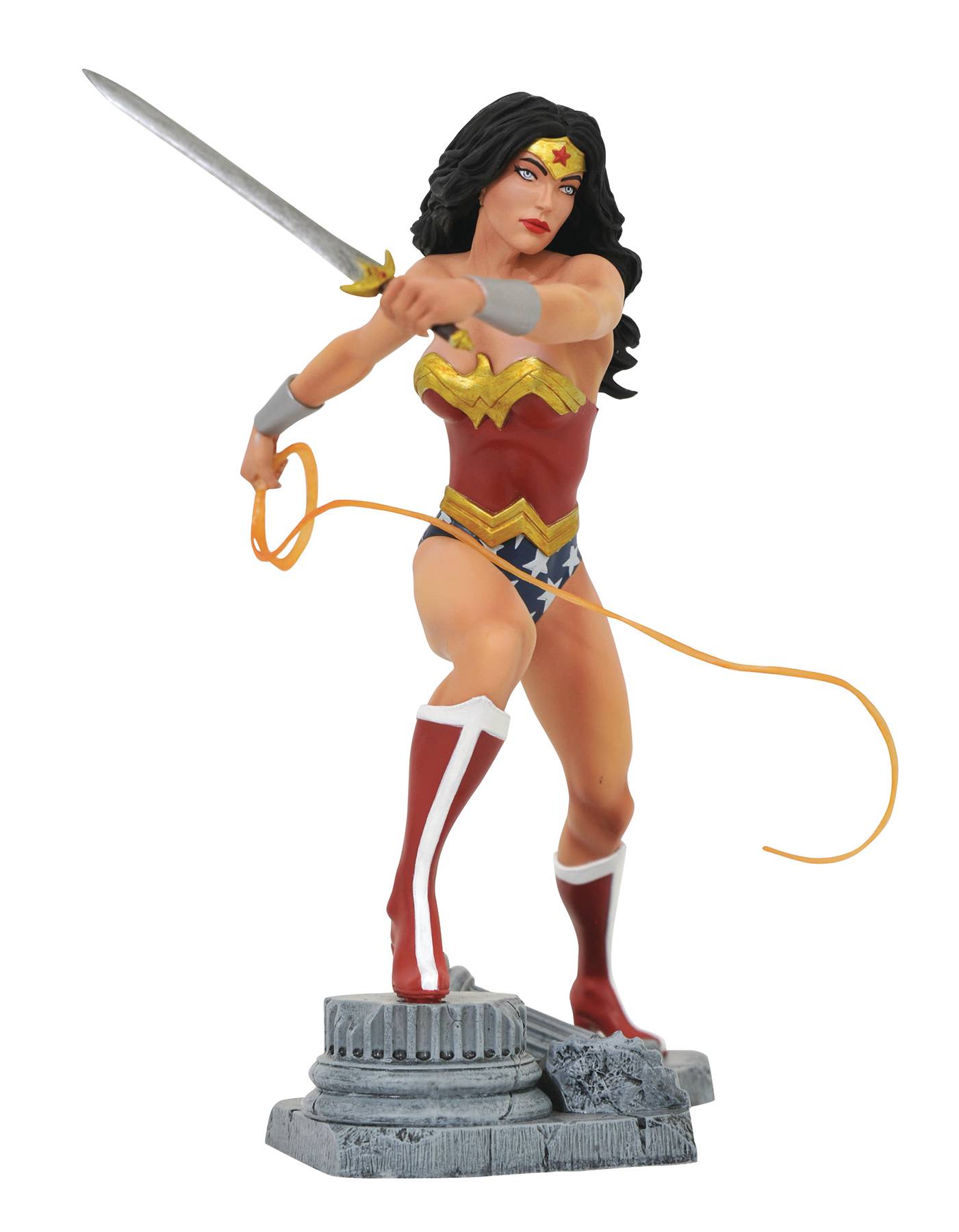 JUL192663 - DC GALLERY WONDER WOMAN LASSO COMIC PVC FIGURE - Previews World