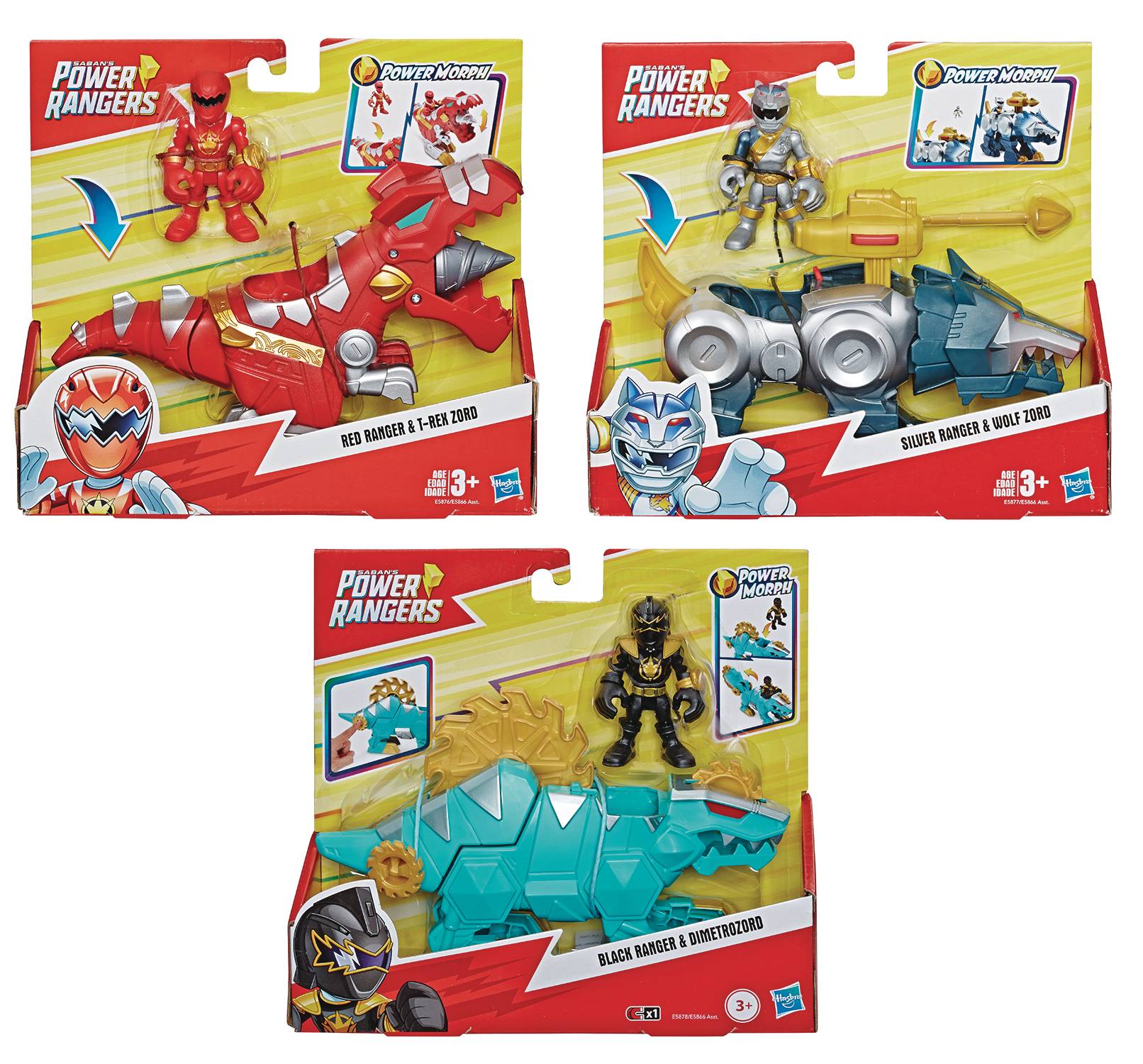 AUG198859 - PLAYSKOOL HEROES POWER RANGERS FIG/ZORD ASST 201901 (C ...