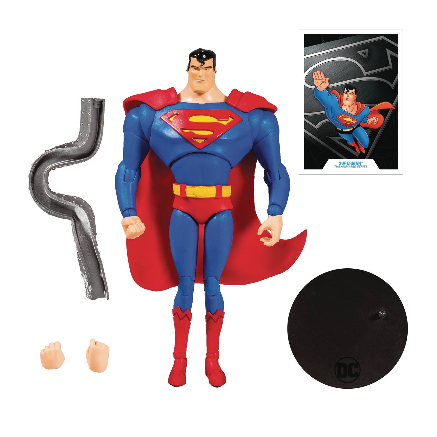 Sep198378 Dc Animated Wv1 Superman 7in Scale Af Cs Previews World