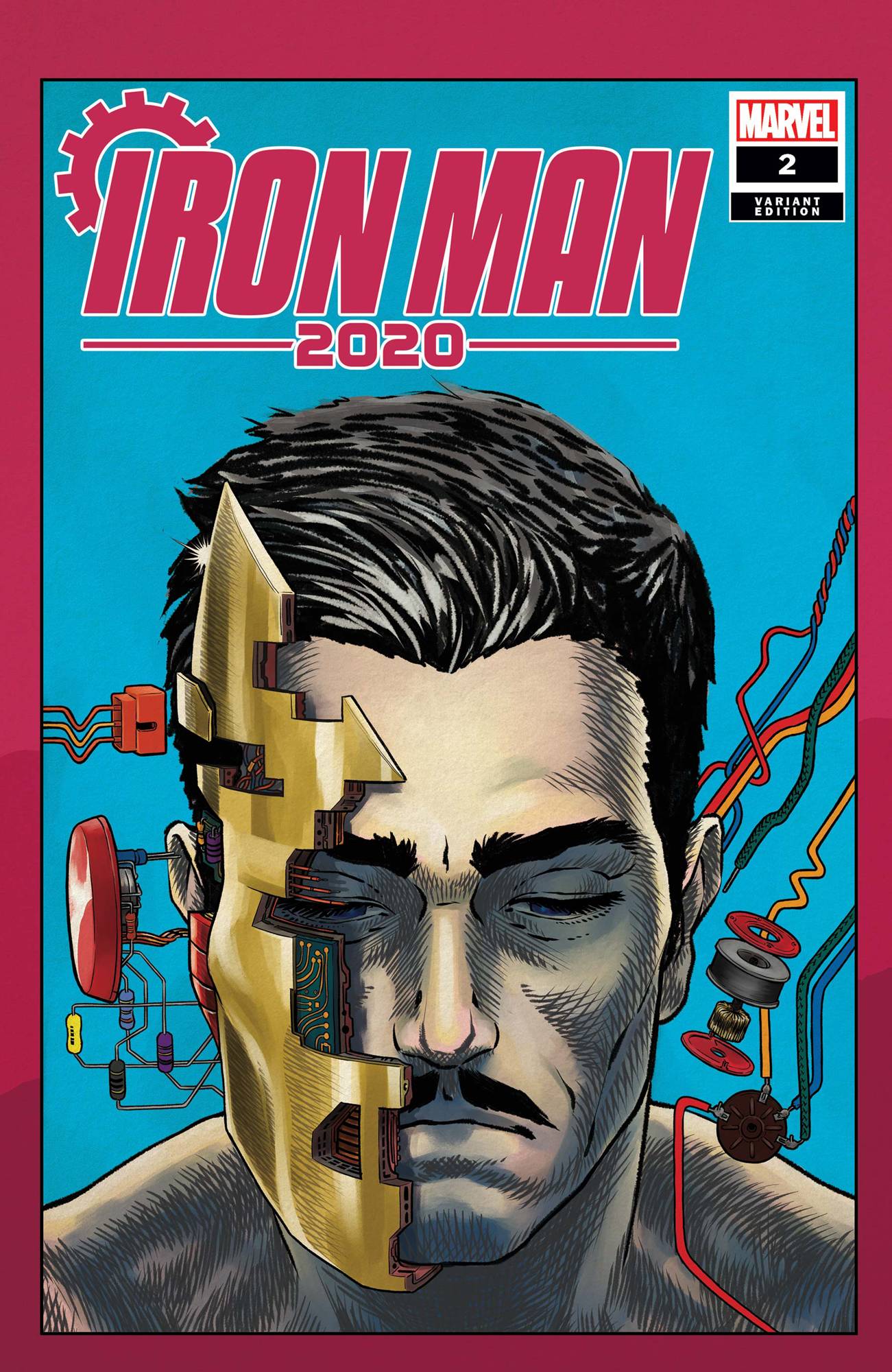 IRON MAN 2020 #2 (OF 6) SUPERLOG HEADS VAR