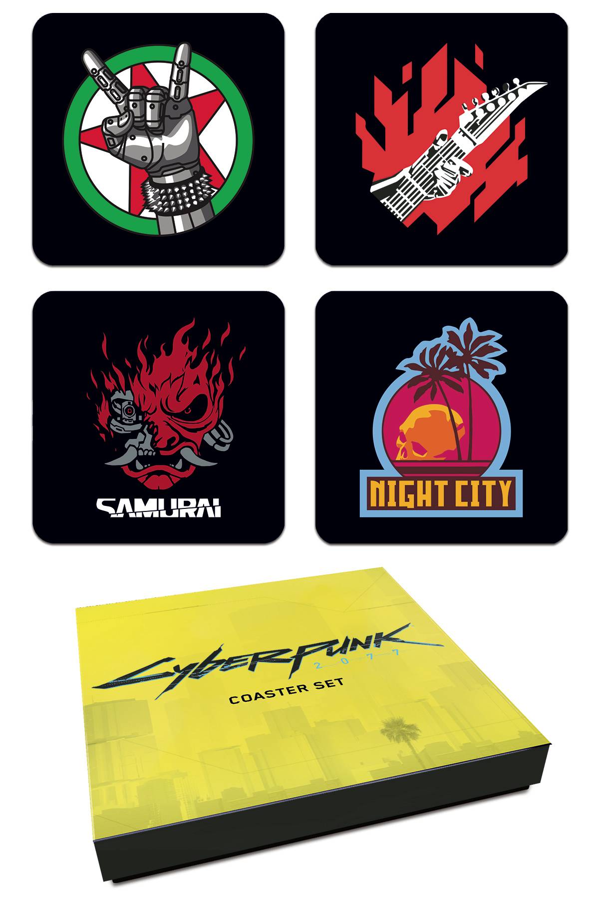 CYBERPUNK 2077 COASTER SET (O/A)