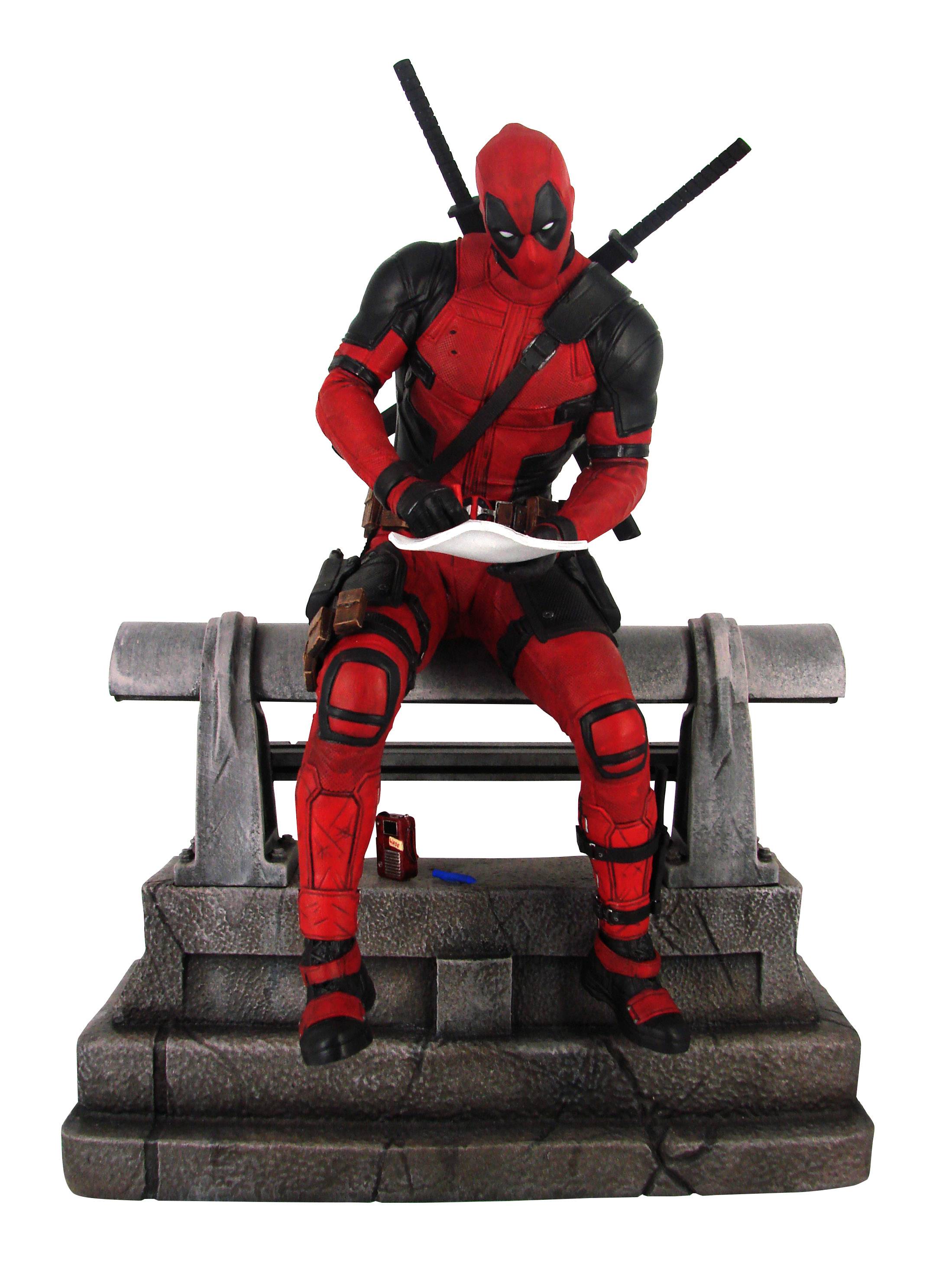MARVEL PREMIER COLLECTION DEADPOOL MOVIE STATUE (O/A)