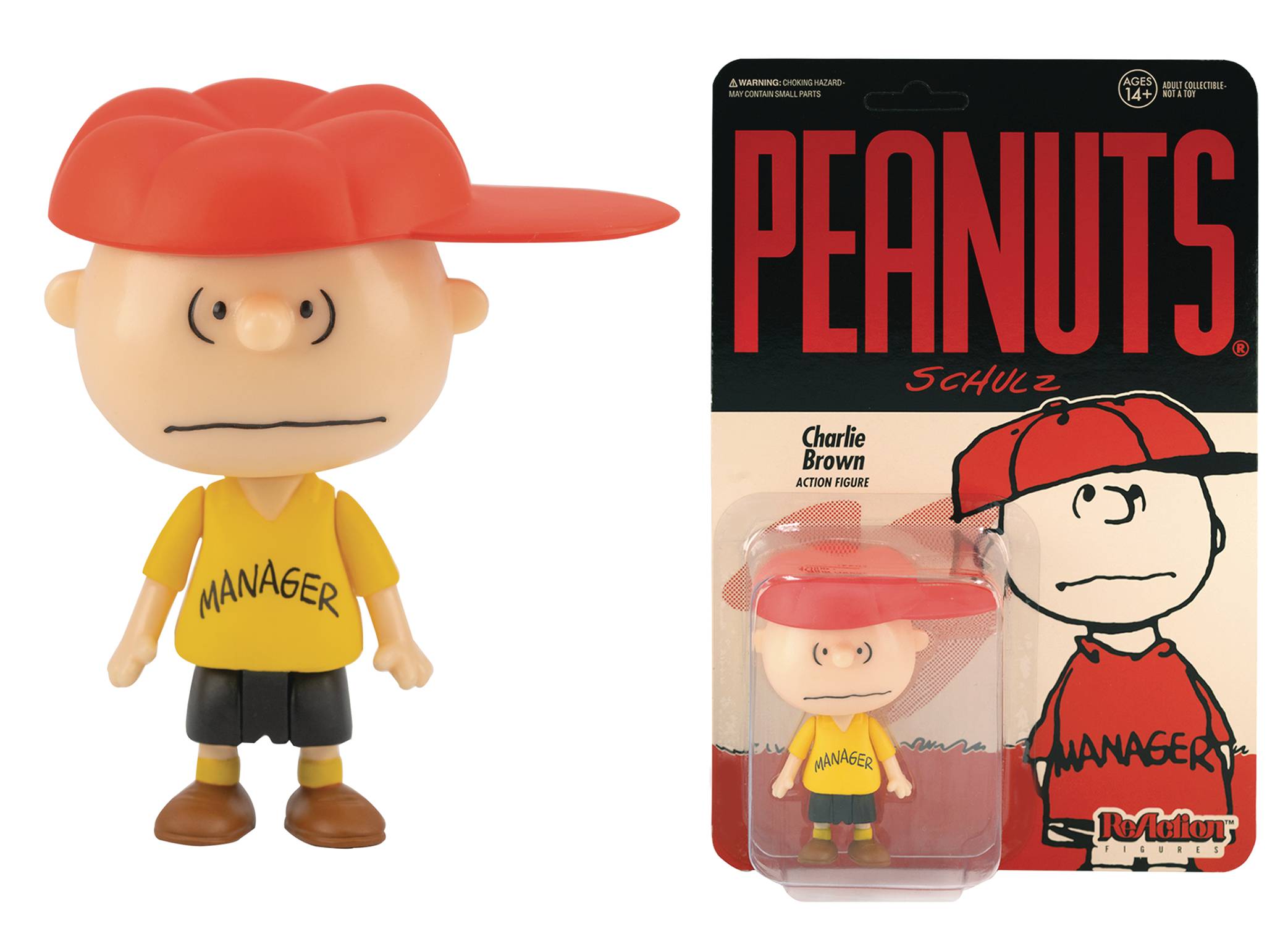 PEANUTS WV2 CHARLIE BROWN MANAGER REACTION FIGURE