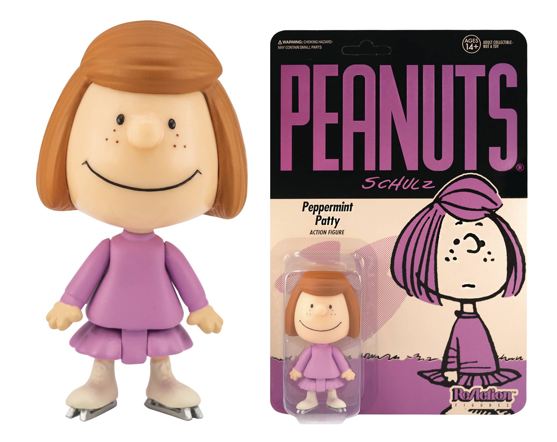 PEANUTS WV2 PEPPERMINT PATTY REACTION FIGURE