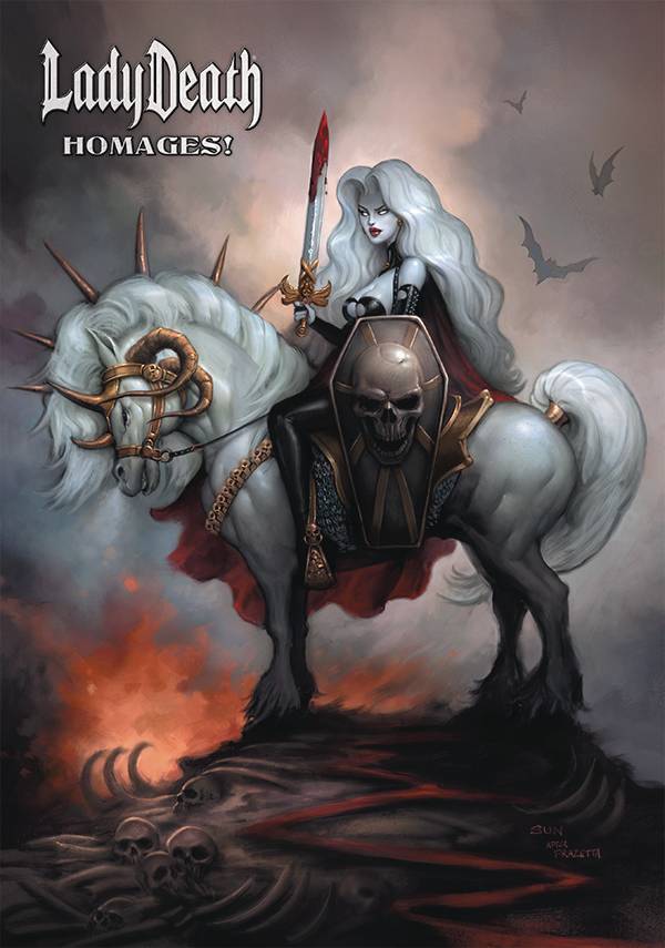 OCT201292 LADY DEATH HOMAGES ARTBOOK HC (MR) Previews World