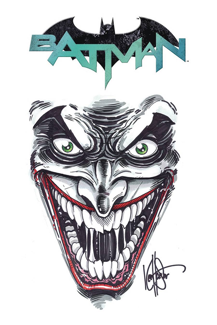 batman joker sketch