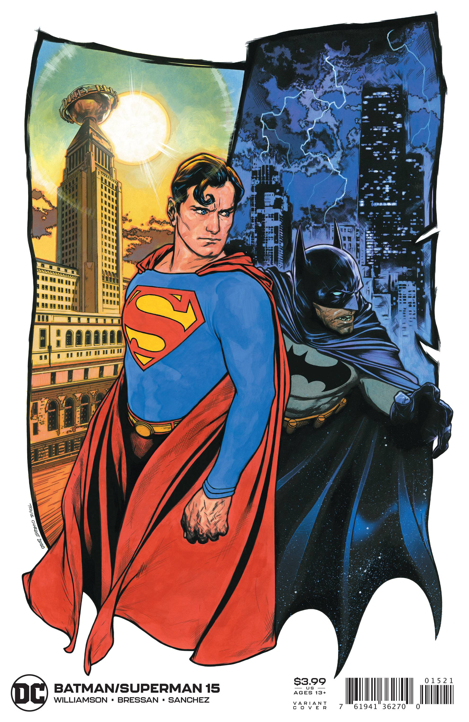 BATMAN SUPERMAN #15 TRAVIS CHAREST VAR ED