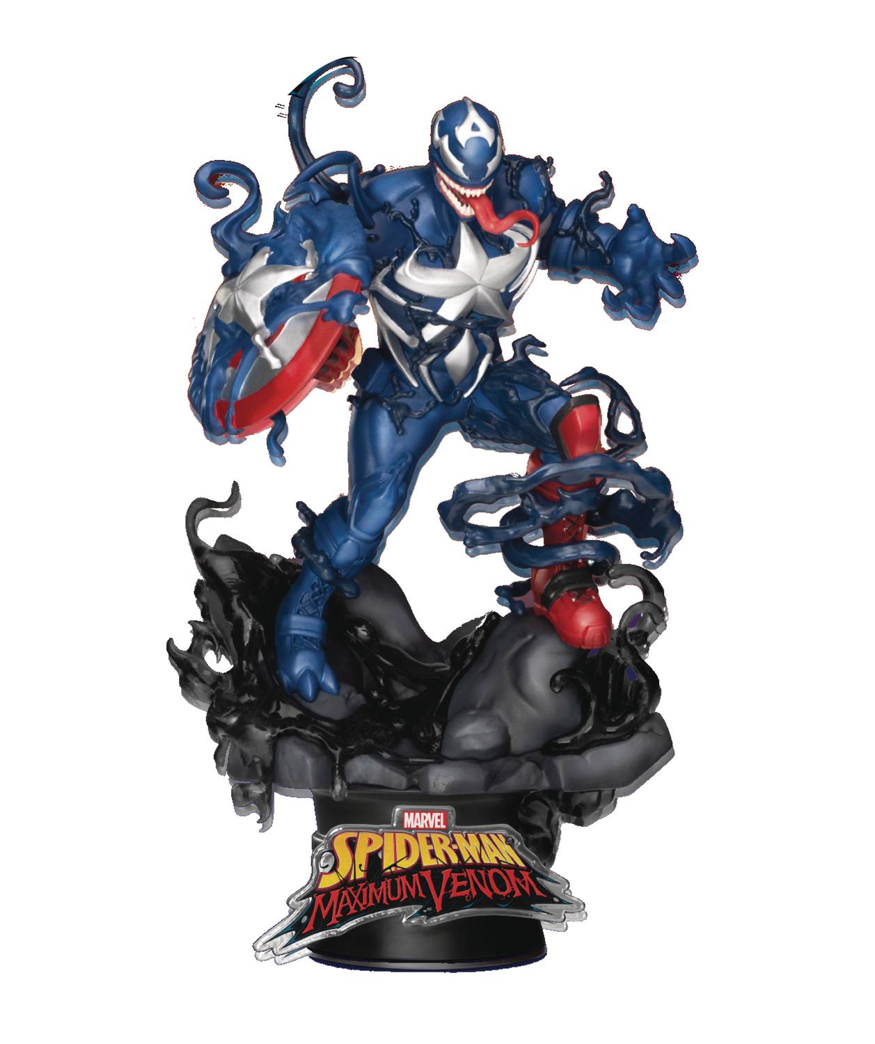 MAXIMUM VENOM DS-065 CAPTAIN AMERICA D-STAGE SER 6IN STATUE