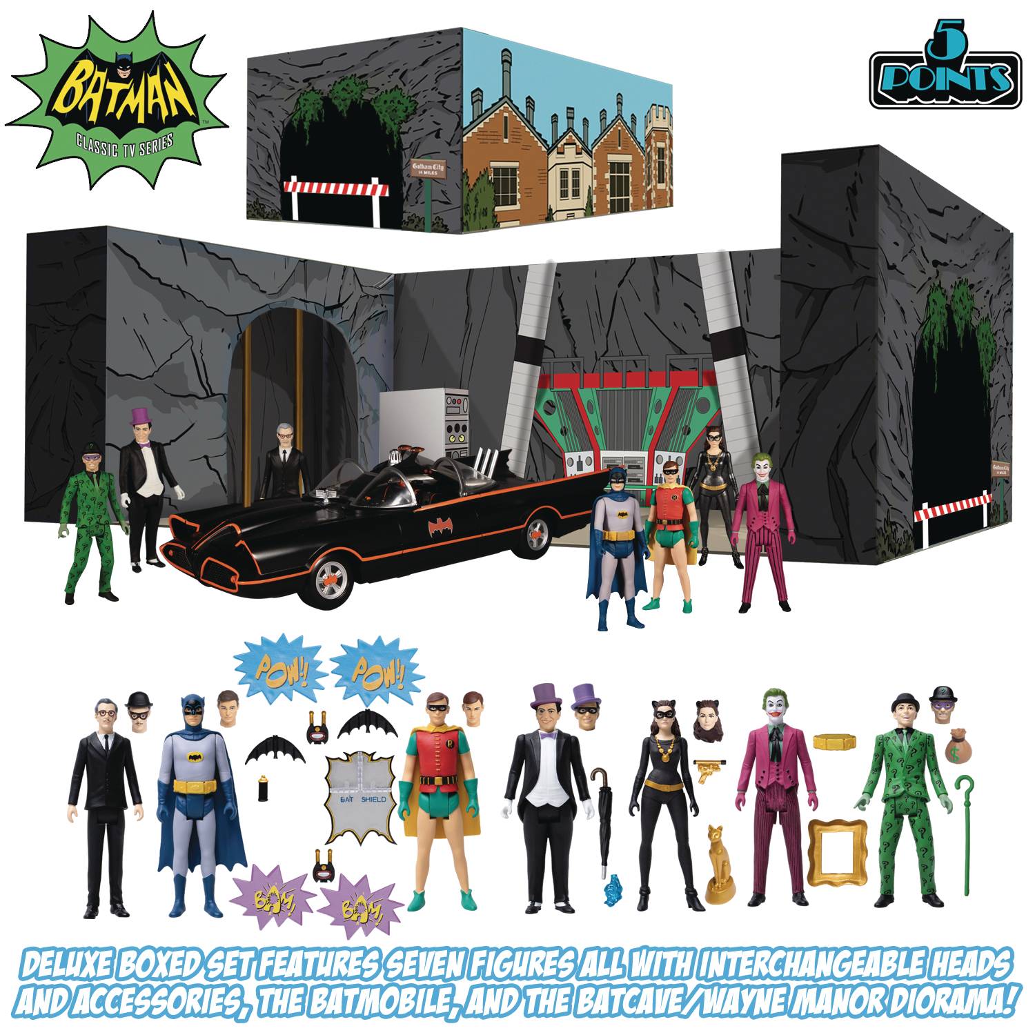5 POINTS BATMAN 1966 AF DLX BOX SET (Net)