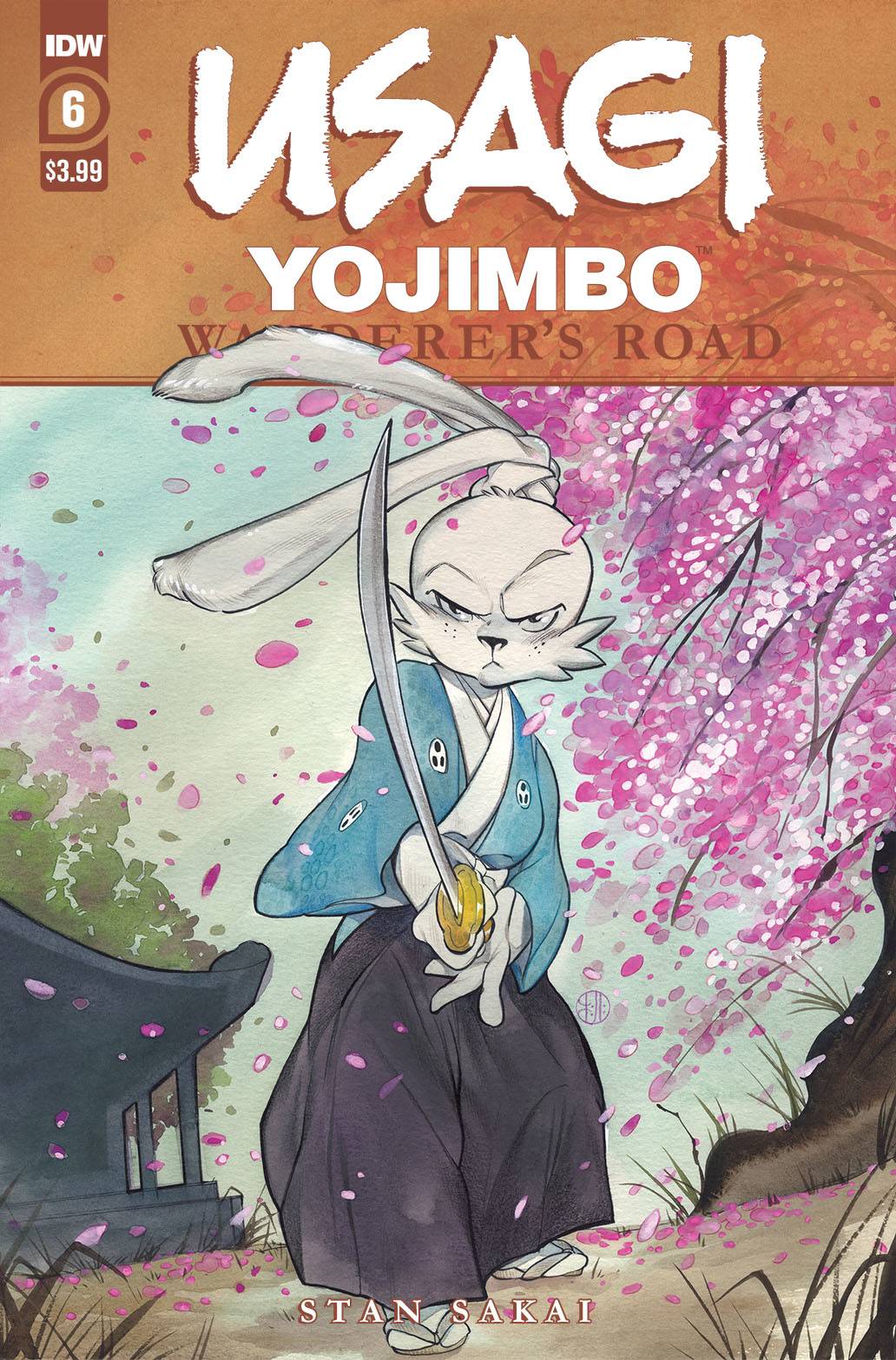 USAGI YOJIMBO WANDERERS ROAD #6 (OF 6) PEACH MOMOKO CVR