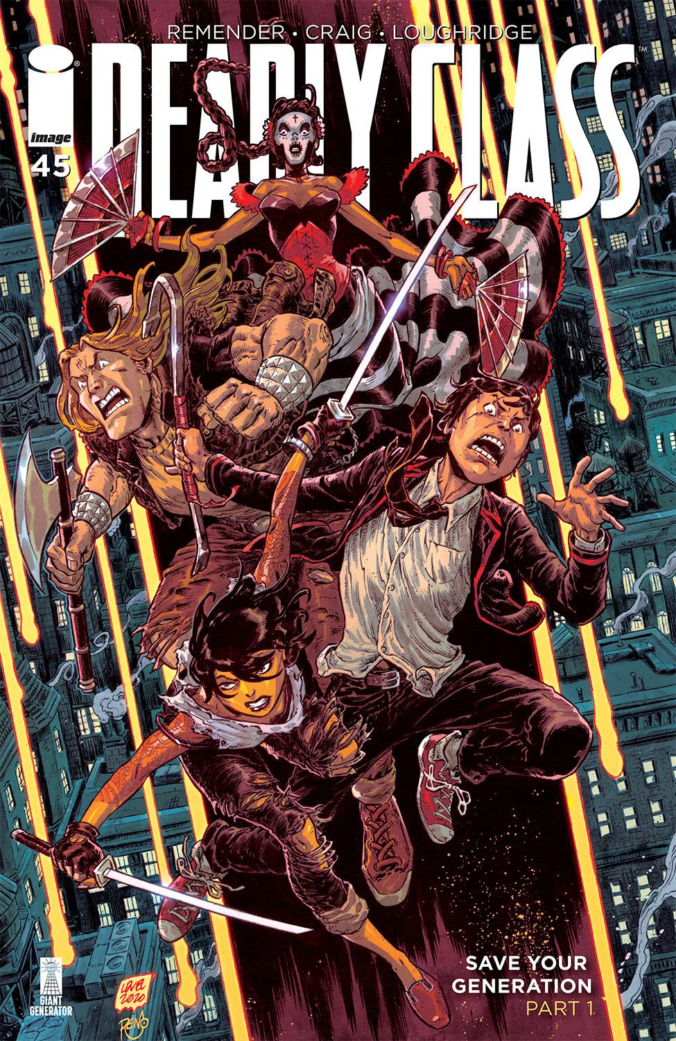 DEADLY CLASS #45 CVR B LEVEL & DINISIO (MR)