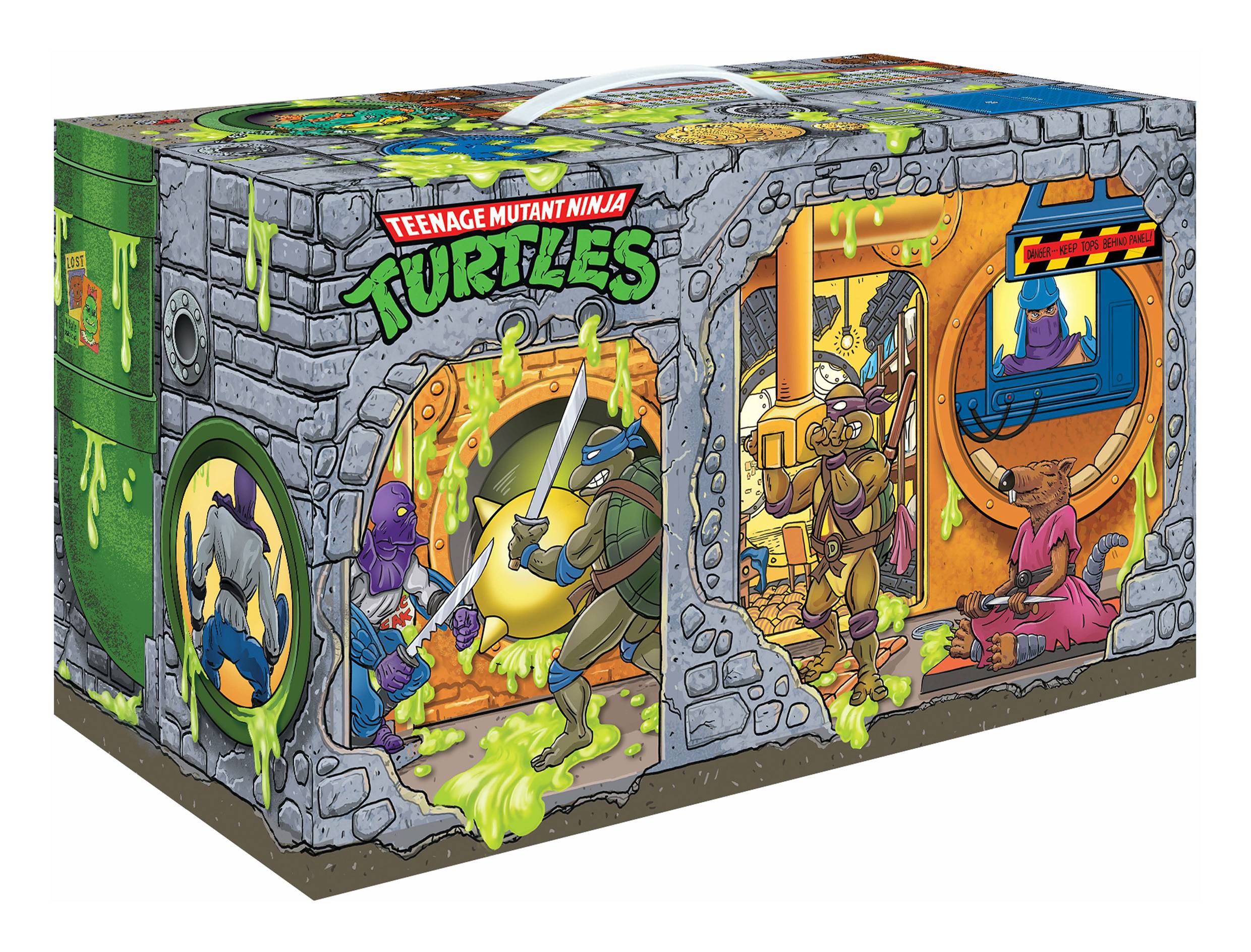 Surreal Entertainment - TMNT Animated Sewer Lair PX Lunchbox W/Thermos