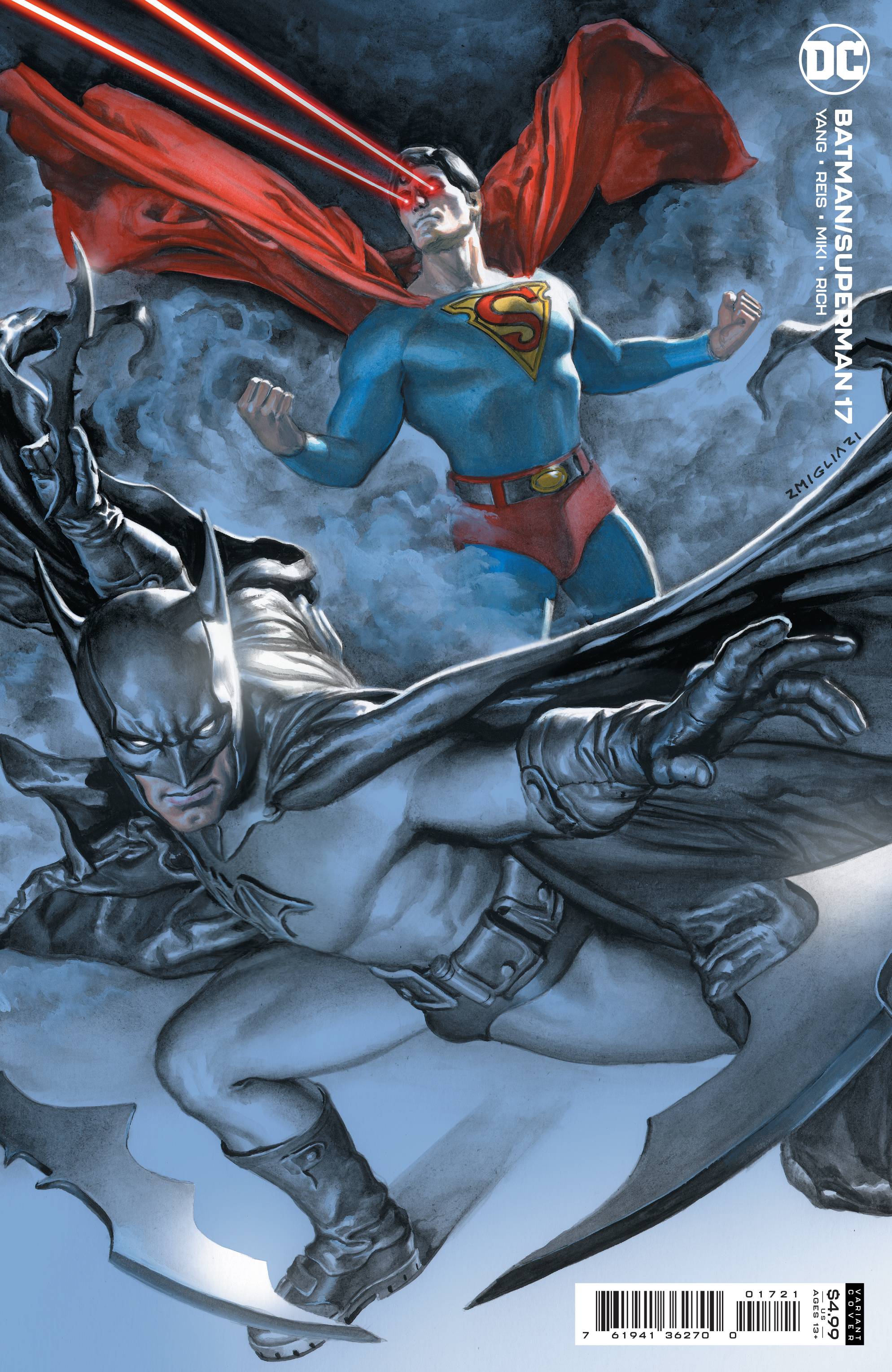 BATMAN SUPERMAN #17 CVR B MIGLIARI CARDSTOCK VAR