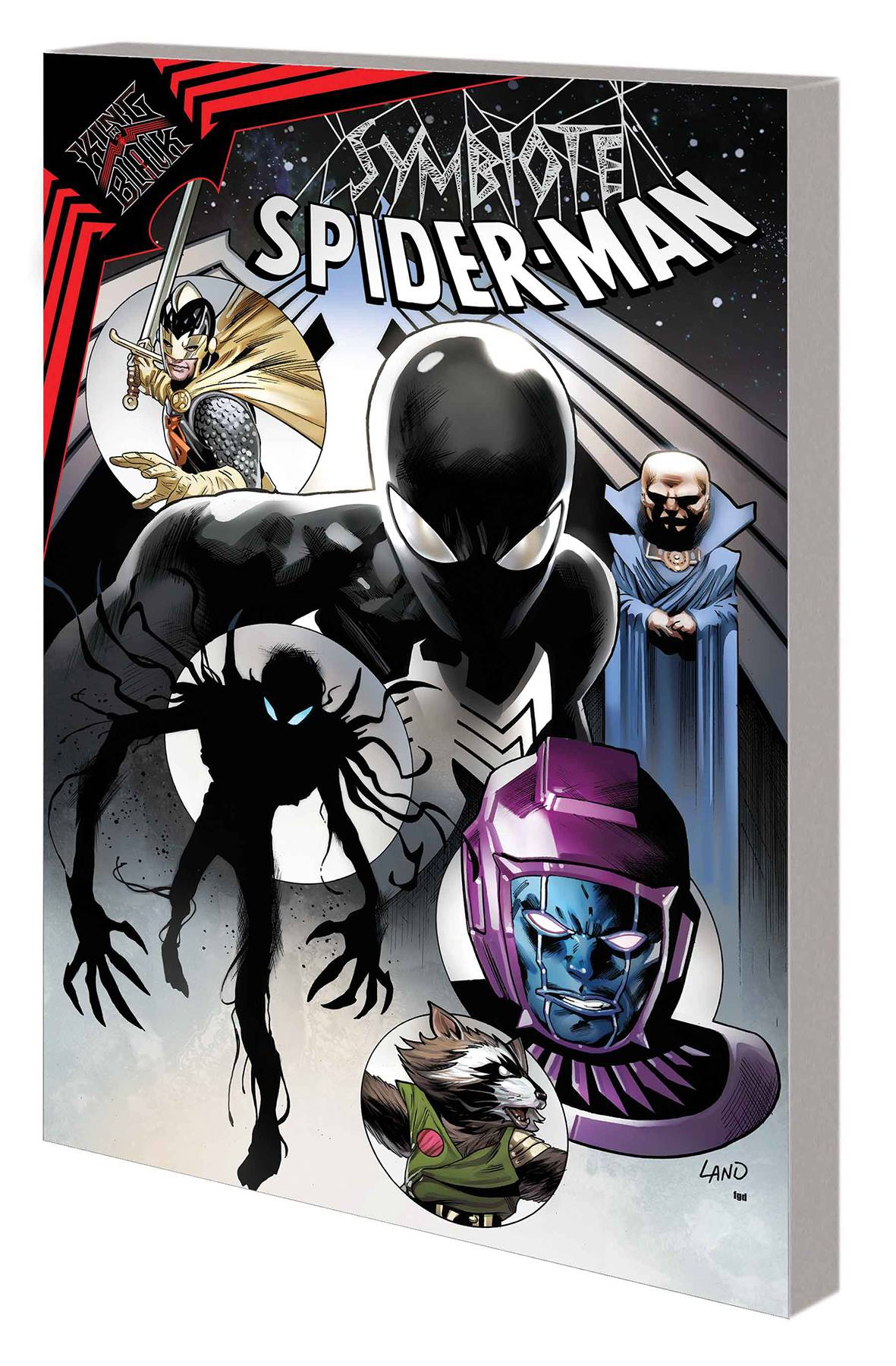 (USE APR228051) SYMBIOTE SPIDER-MAN KING IN BLACK TP