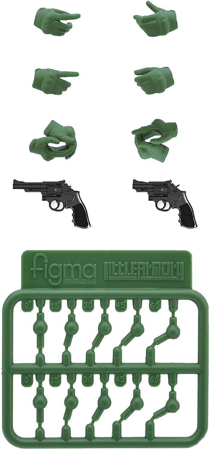 LITTLE ARMORY LAOP07 FIGMA TACTICAL GLOVES 2 GREEN SET
