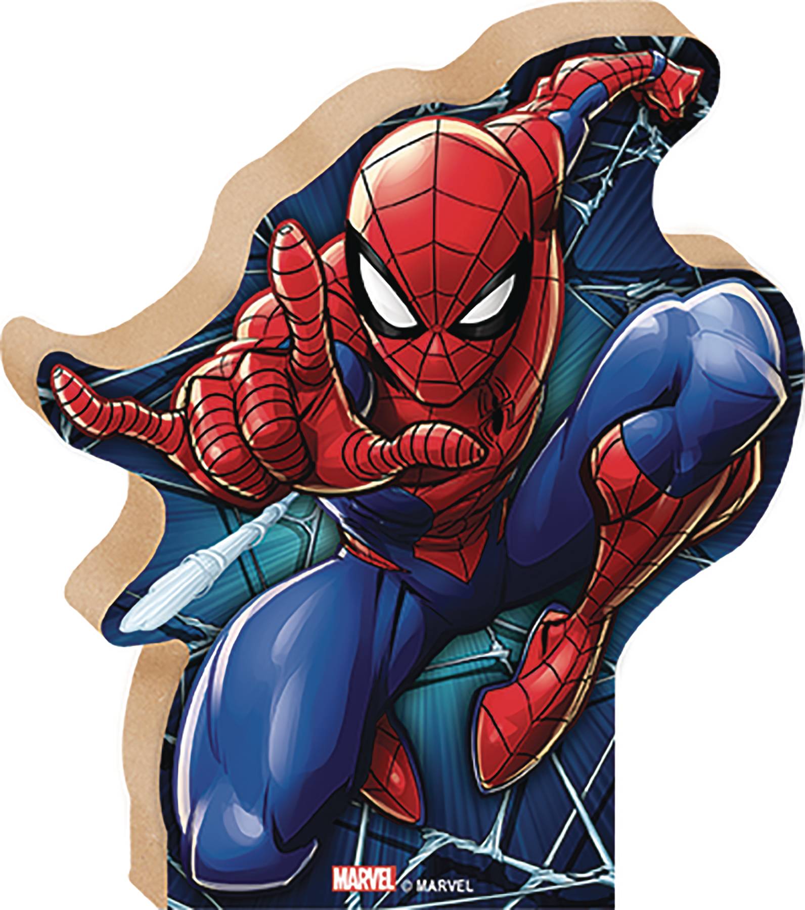 SEP212899 - MARVEL HEROES SPIDER-MAN 6IN CHUNKY WOOD ART - Previews World