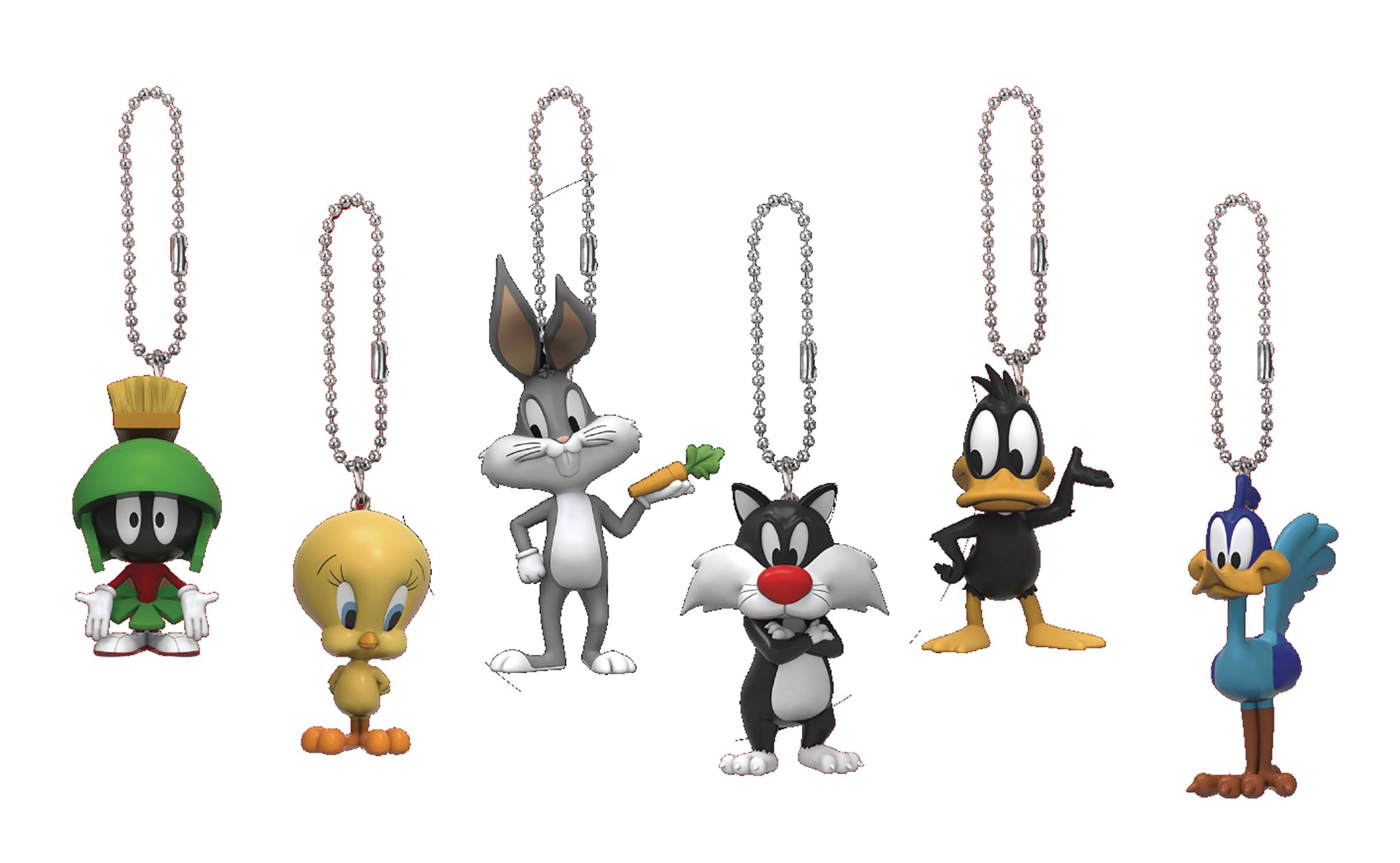 LOONEY TUNES KC-006 EGG ATTACK ACTION KEYCHAIN 6PC BMB DS (C