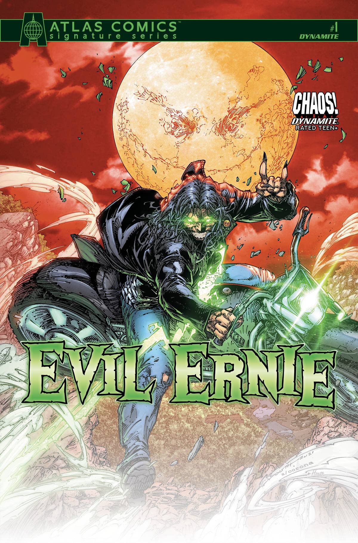 EVIL ERNIE #1 CVR G LOBDELL SIGN ATLAS ED