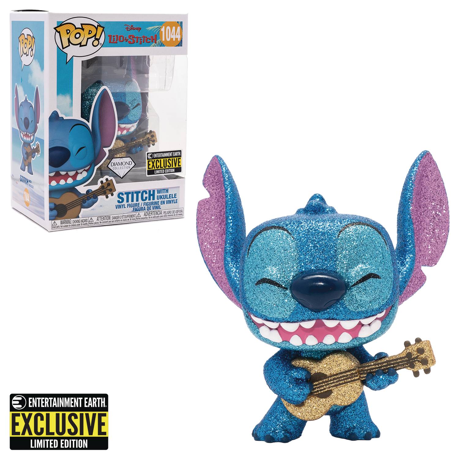 Funko POP! Disney: Lilo and Stitch - Stitch with Ukulele 4-in Vinyl Figure