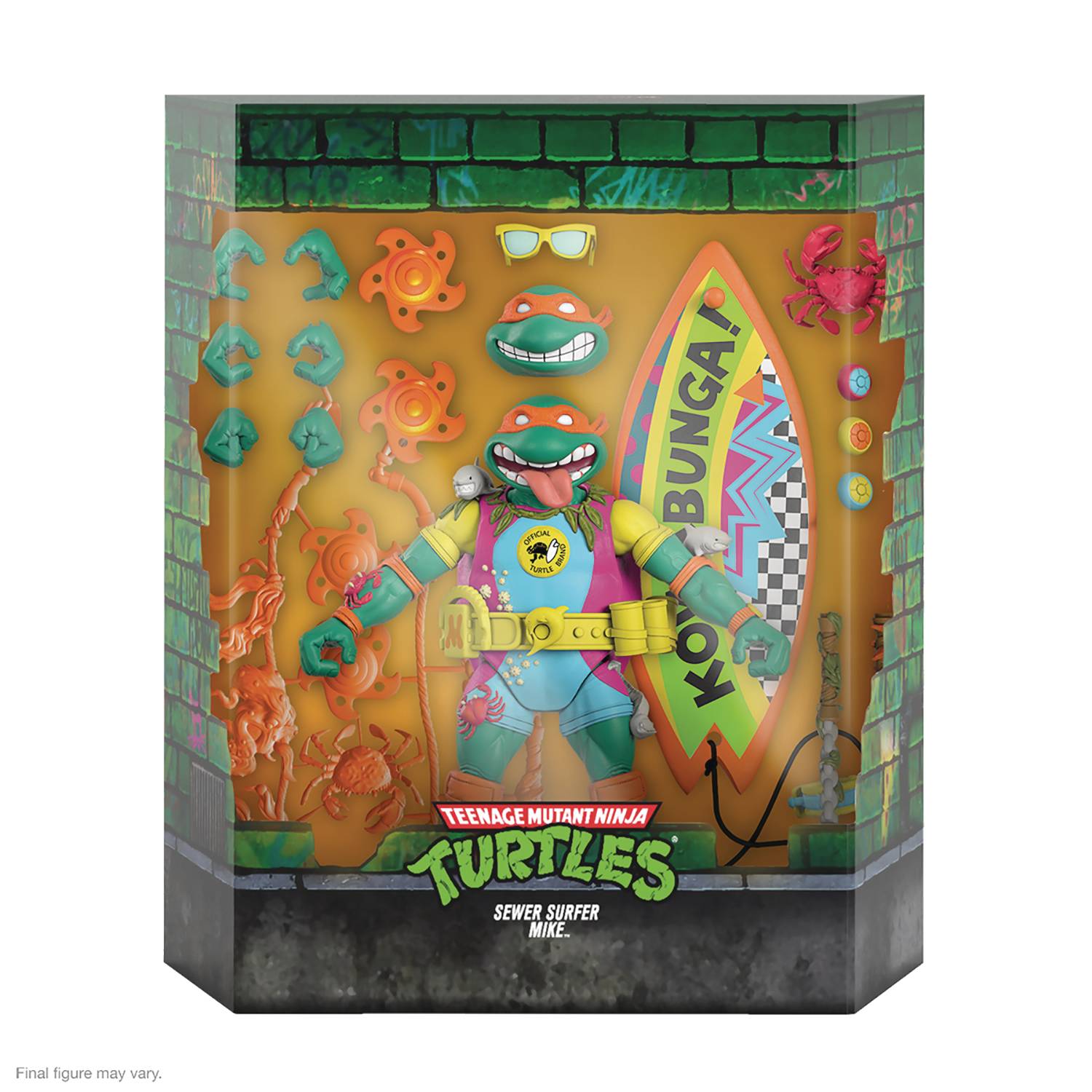 TMNT ULTIMATES WAVE 6 SEWER SURFER MIKE FIGURE