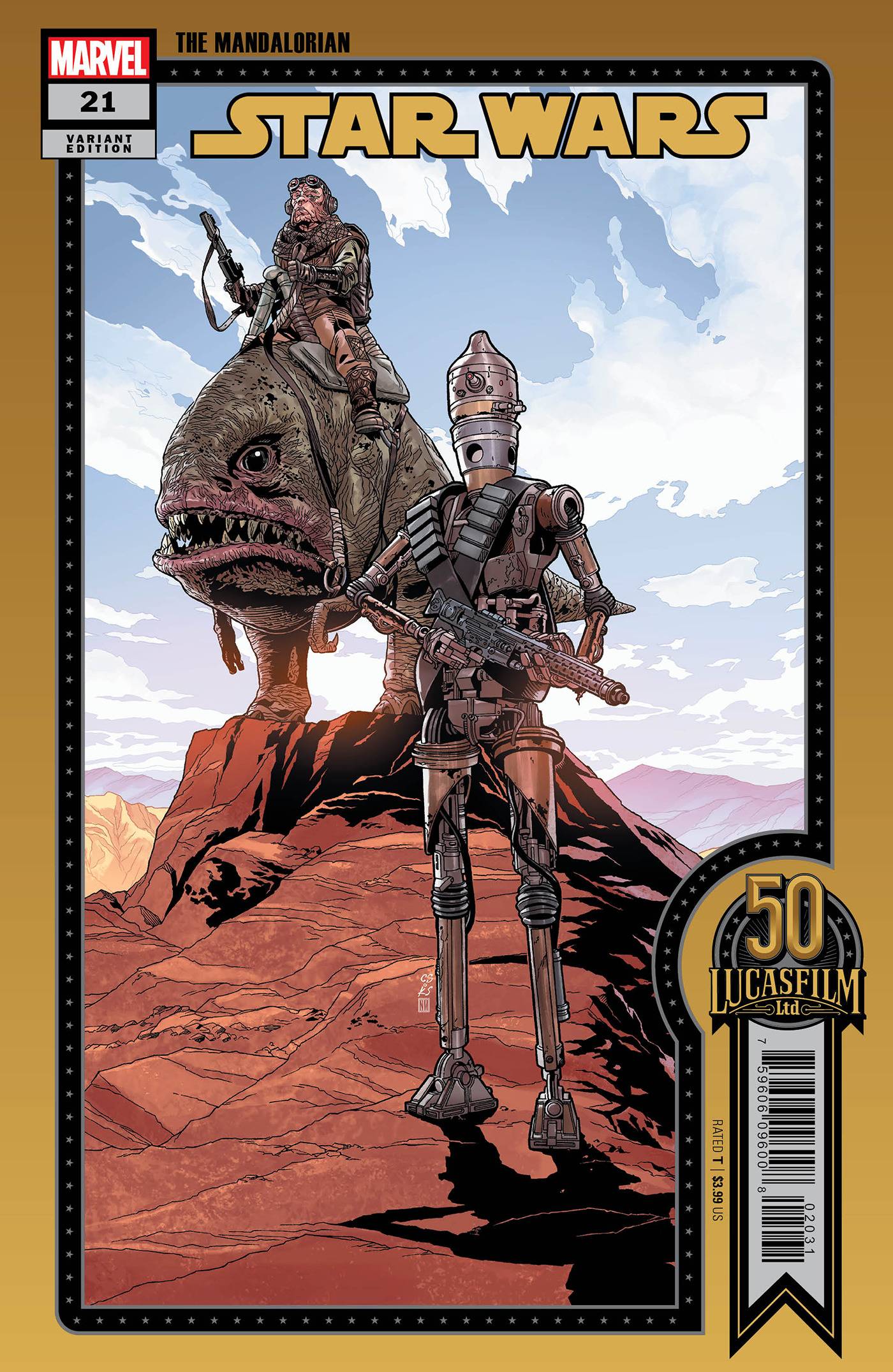 STAR WARS #21 SPROUSE LUCASFILM 50TH VAR